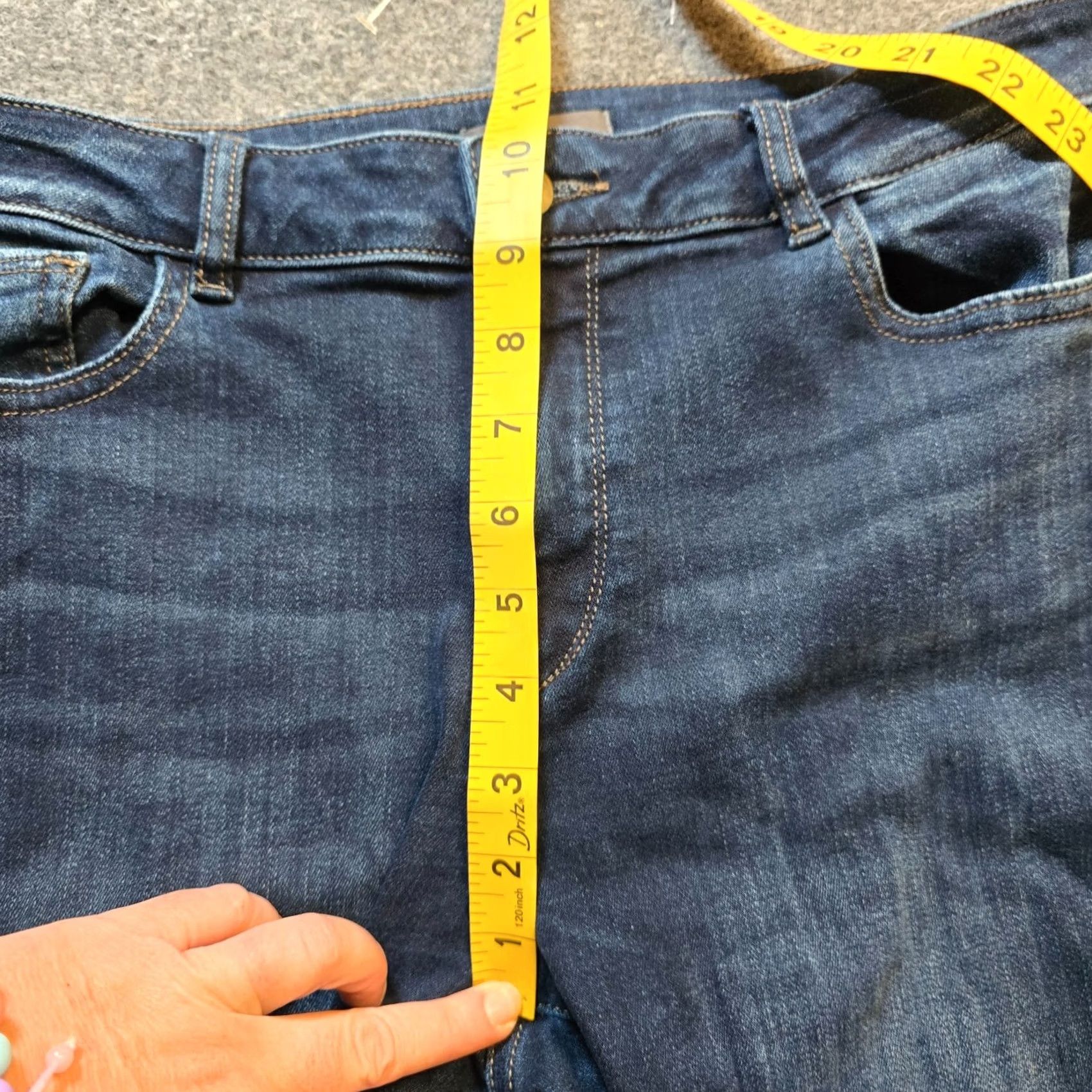 DL1961 DL1961 Jeans Womens 30 Blue Flare Mid Rise Dark Wash Stretch Capsule Casual Jeans Size 30" / US 8 / IT 44 - 6 Thumbnail