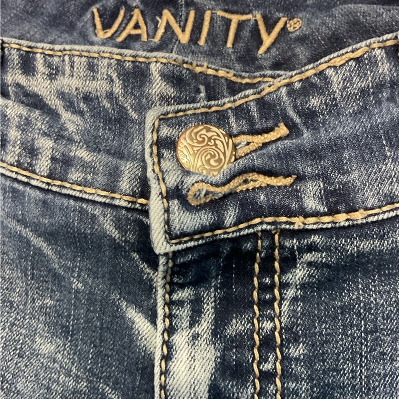 Vintage Vanity Distressed Denim Pants Size 29" - 9 Thumbnail