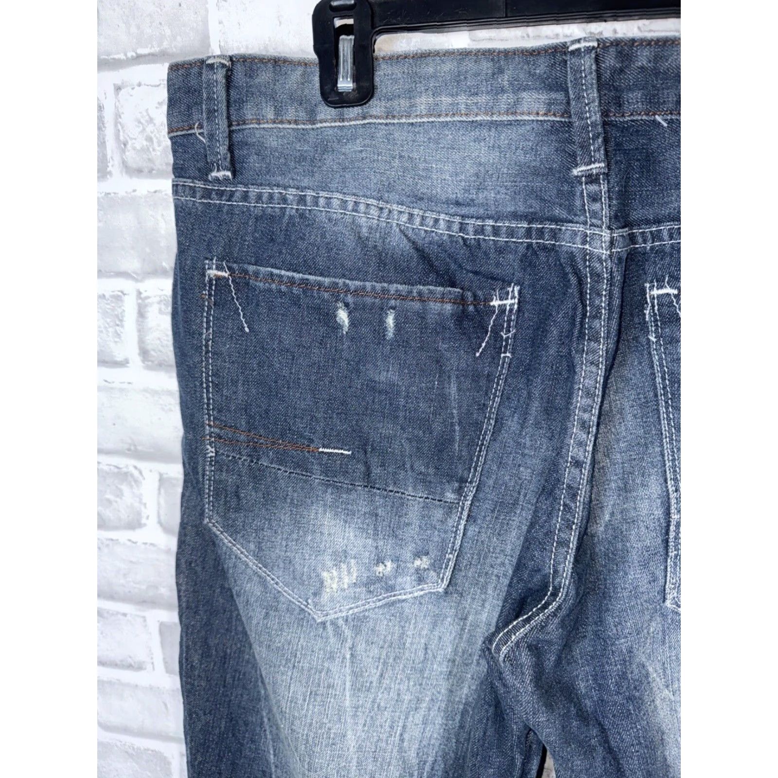 Vintage VINTAGE CJ BLACK Jeans Slouch Fit Tapered Leg Men 34x30 Blue Size US 34 / EU 50 - 7 Thumbnail