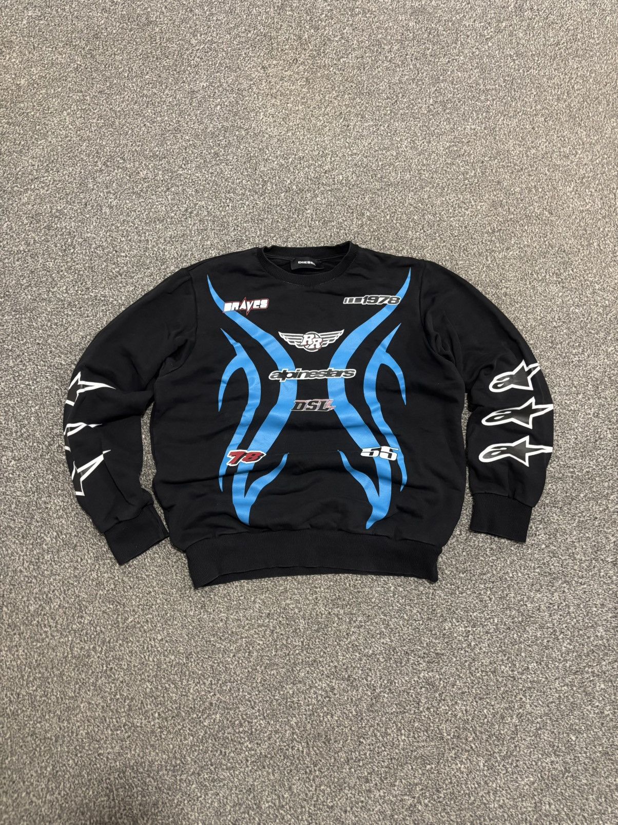Diesel Diesel Alpinestars Motorsport Printed Sweatshirt Size US M / EU 48-50 / 2 - 1 Thumbnail