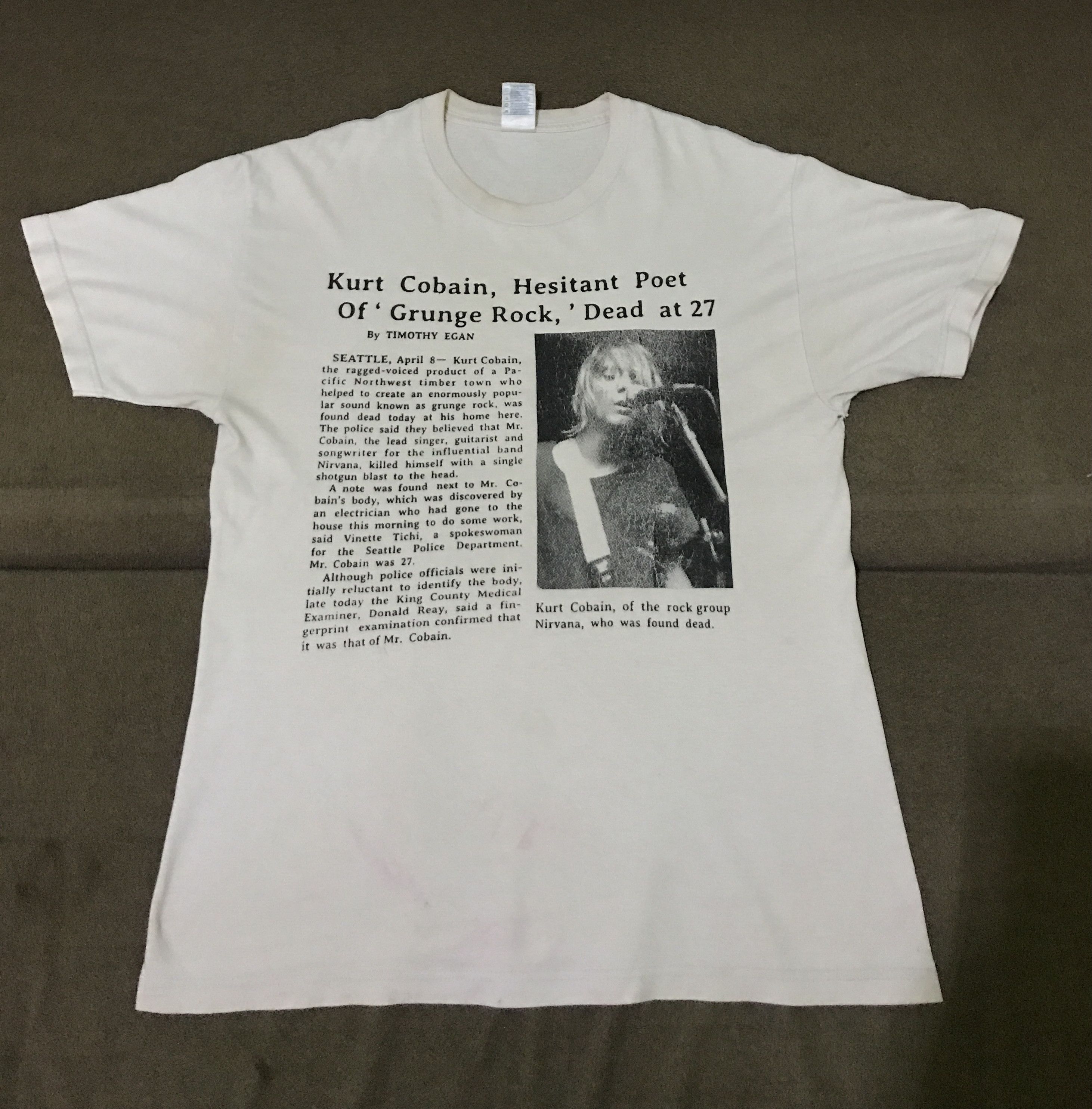 Nirvana Vintage Nirvana Shirt,alice in chains, sonic youth Size US L / EU 52-54 / 3 - 2 Thumbnail