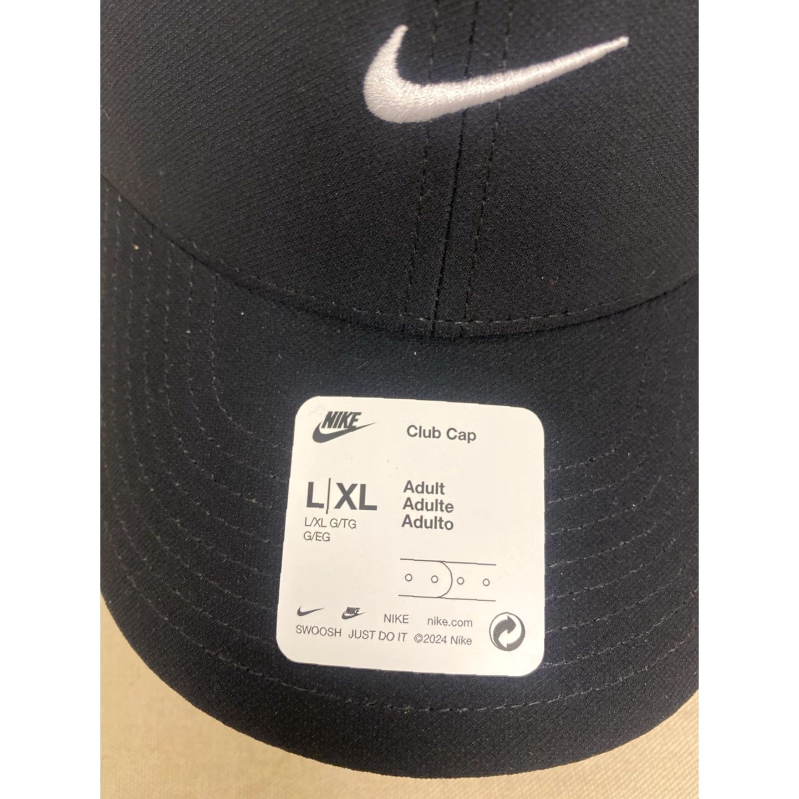 Nike NIKE BLACK BASEBALL HAT CLUB SWOOSH L/XL NEW WT UNISEX /474 DRI-FIT ADJUSTABLE CAP /472? Size ONE SIZE - 2 Thumbnail
