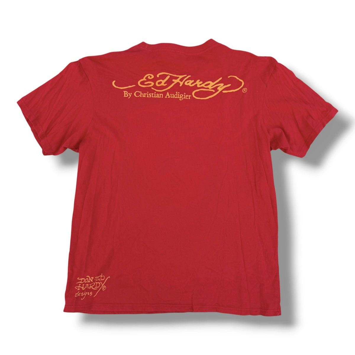 Ed Hardy Y2K Ed Hardy Bulldog Crown Rhinestone Red T-Shirt Size Large Size US L / EU 52-54 / 3 - 2 Thumbnail