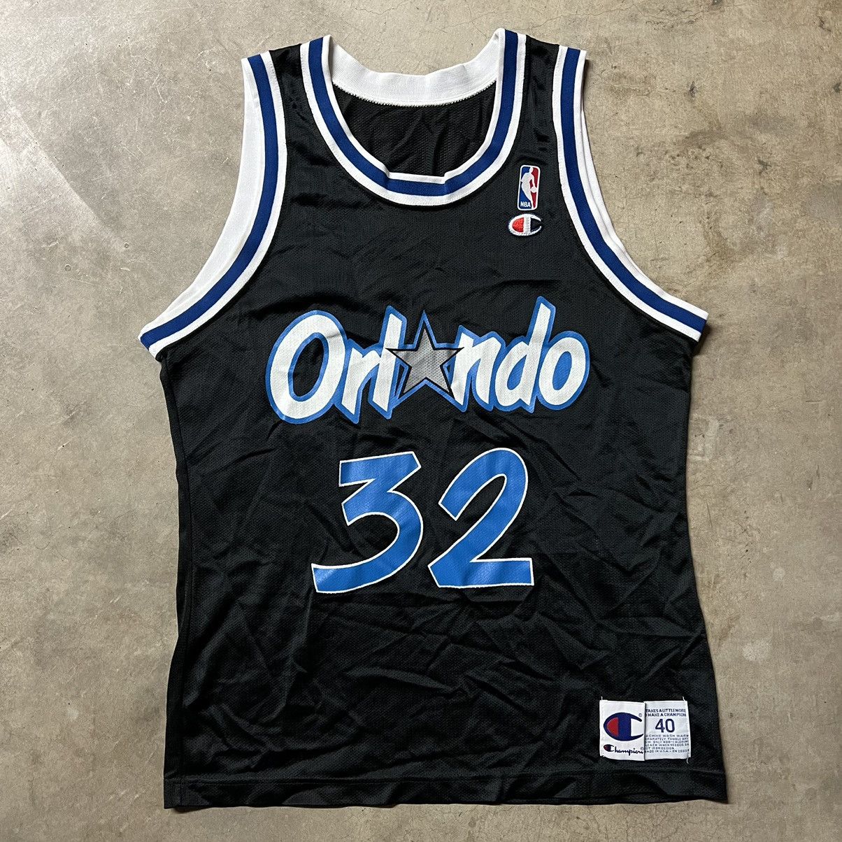 Champion × NBA × Vintage Vintage 90’s NBA Orlando Magic Shaq O’Neal Champion Jersey Size US M / EU 48-50 / 2 - 4 Thumbnail