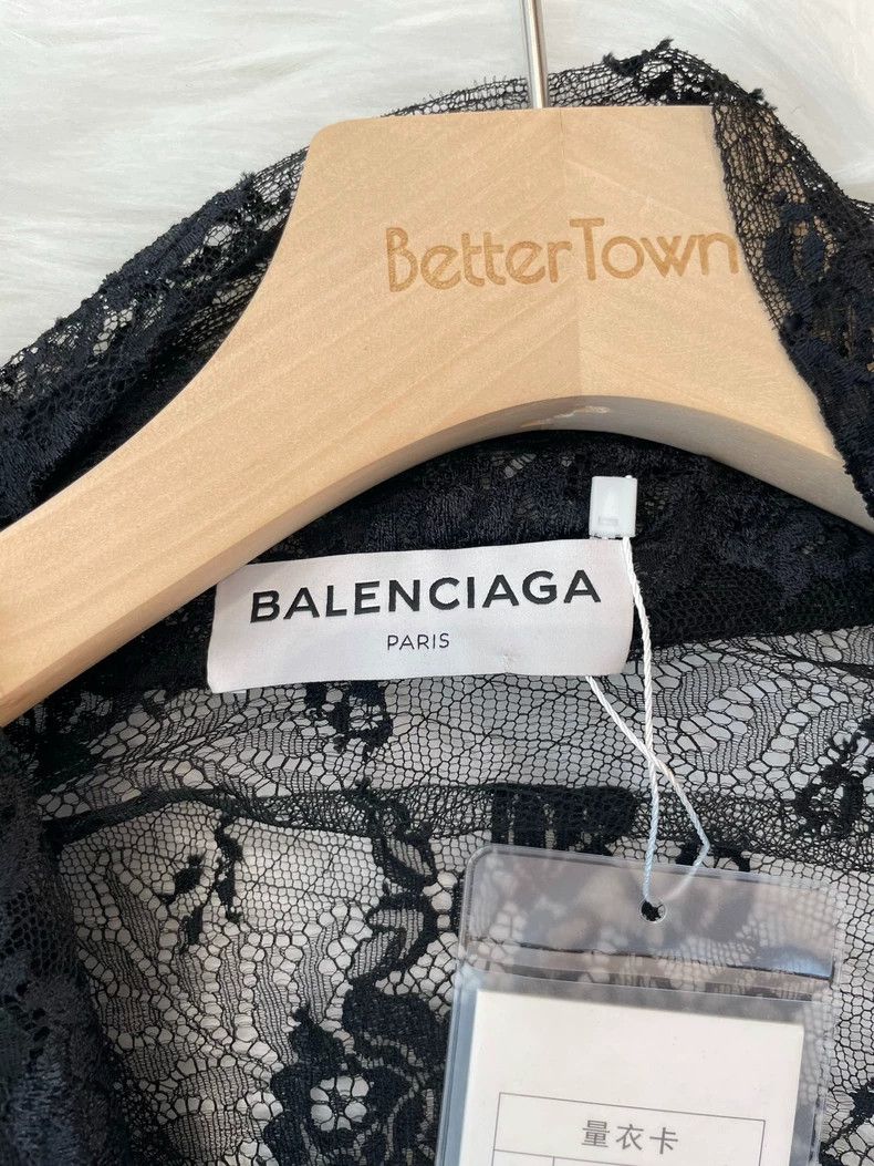 Balenciaga Balenciaga Black lace shirt 2502-Nextarrow Size M / US 6-8 / IT 42-44 - 7 Thumbnail