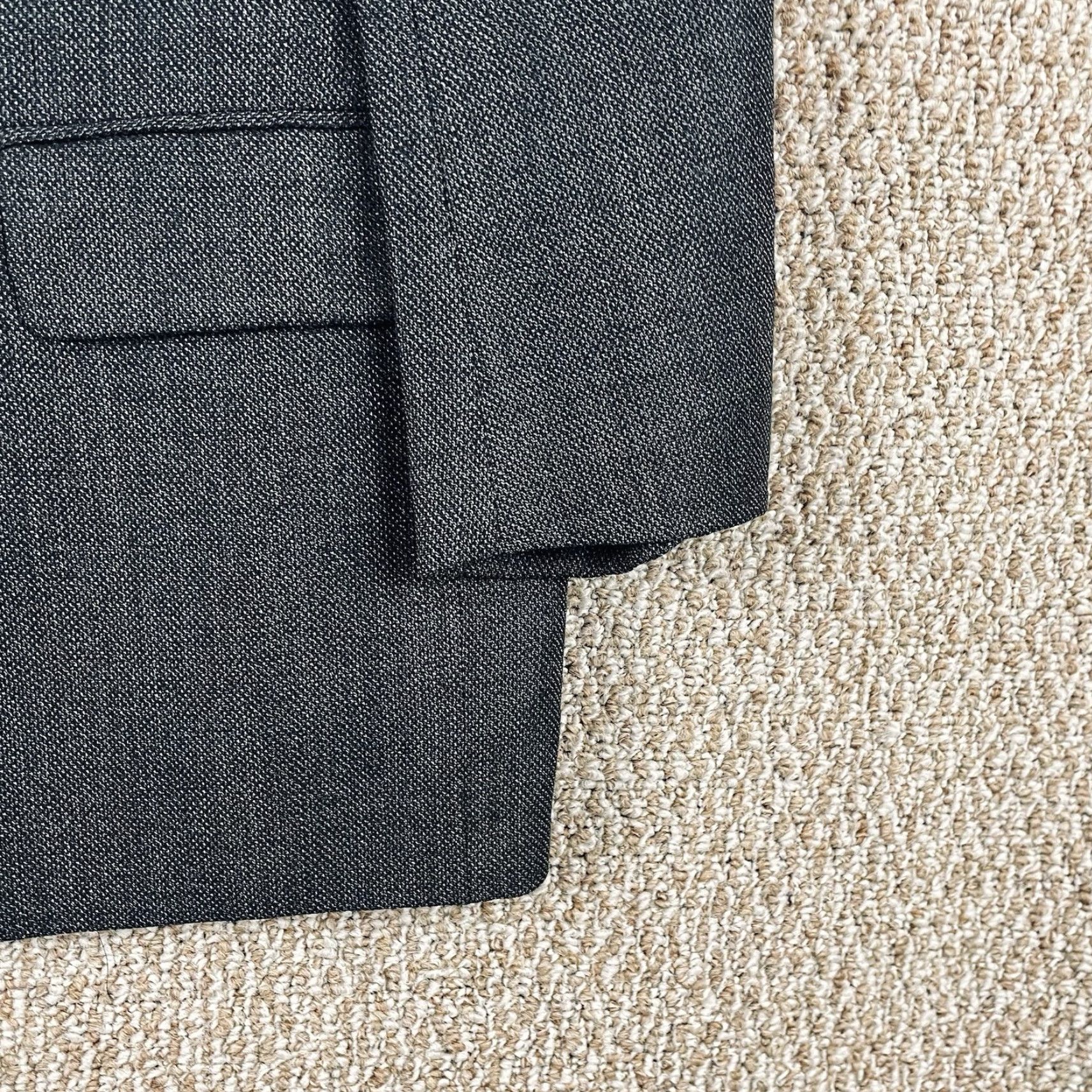 Joseph Abboud VINTAGE Joseph Abboud Blazer Men's 41 Double-Breasted Wool Gray Charcoal Notch Lapel Solid Size 42R - 7 Thumbnail