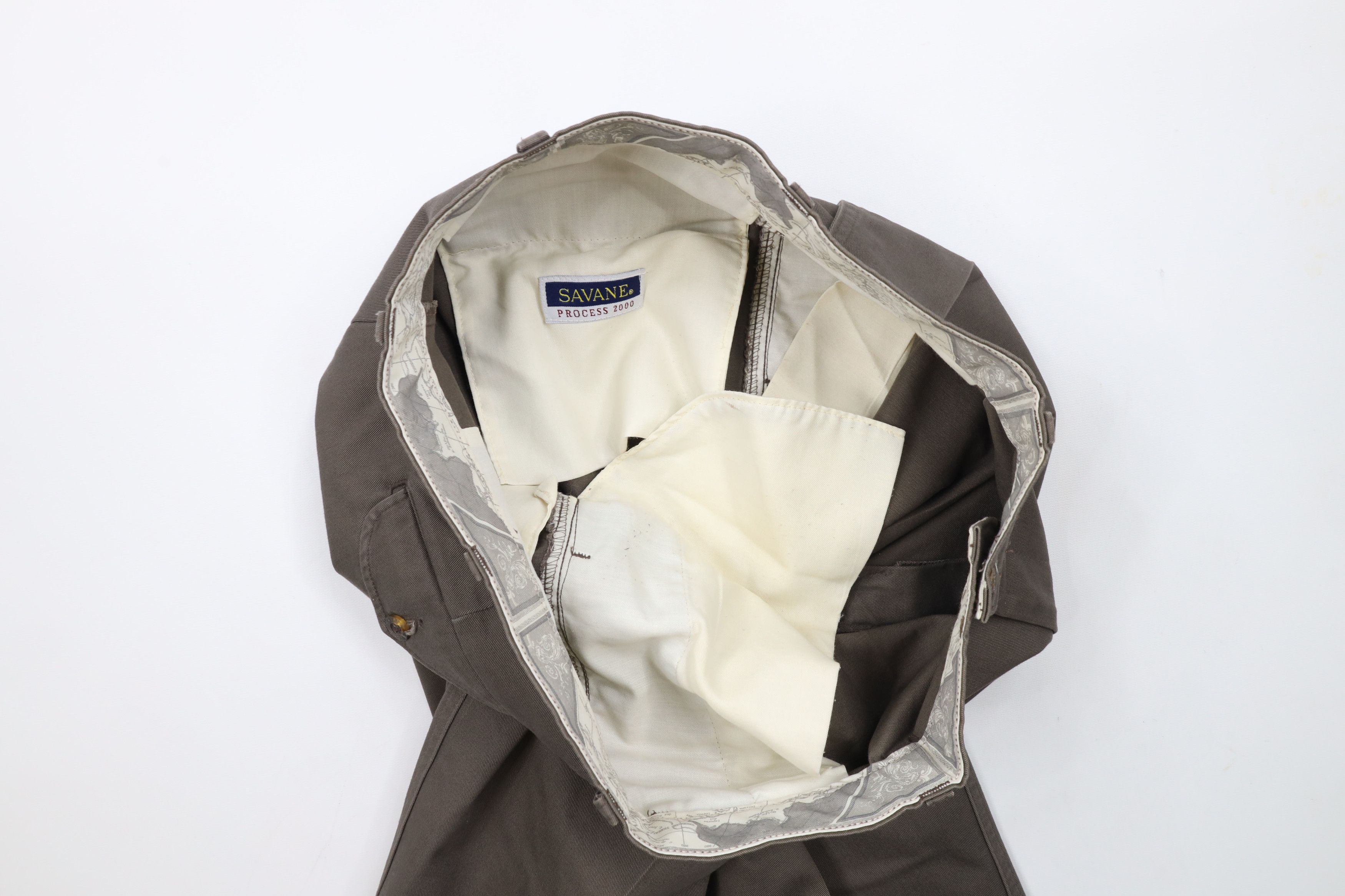Vintage Vintage 90s Streetwear Pleated Cuffed Chino Pants Cotton Size US 34 / EU 50 - 11 Thumbnail