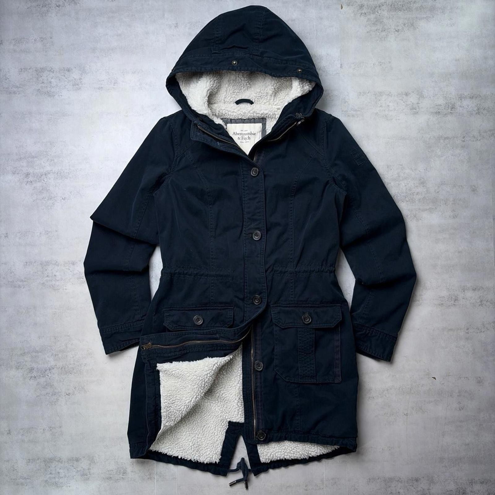 Abercrombie & Fitch Y2K Abercrombie & Fitch Grunge Sherpa Lined Parka Jacket Size M / US 6-8 / IT 42-44 - 1 Thumbnail