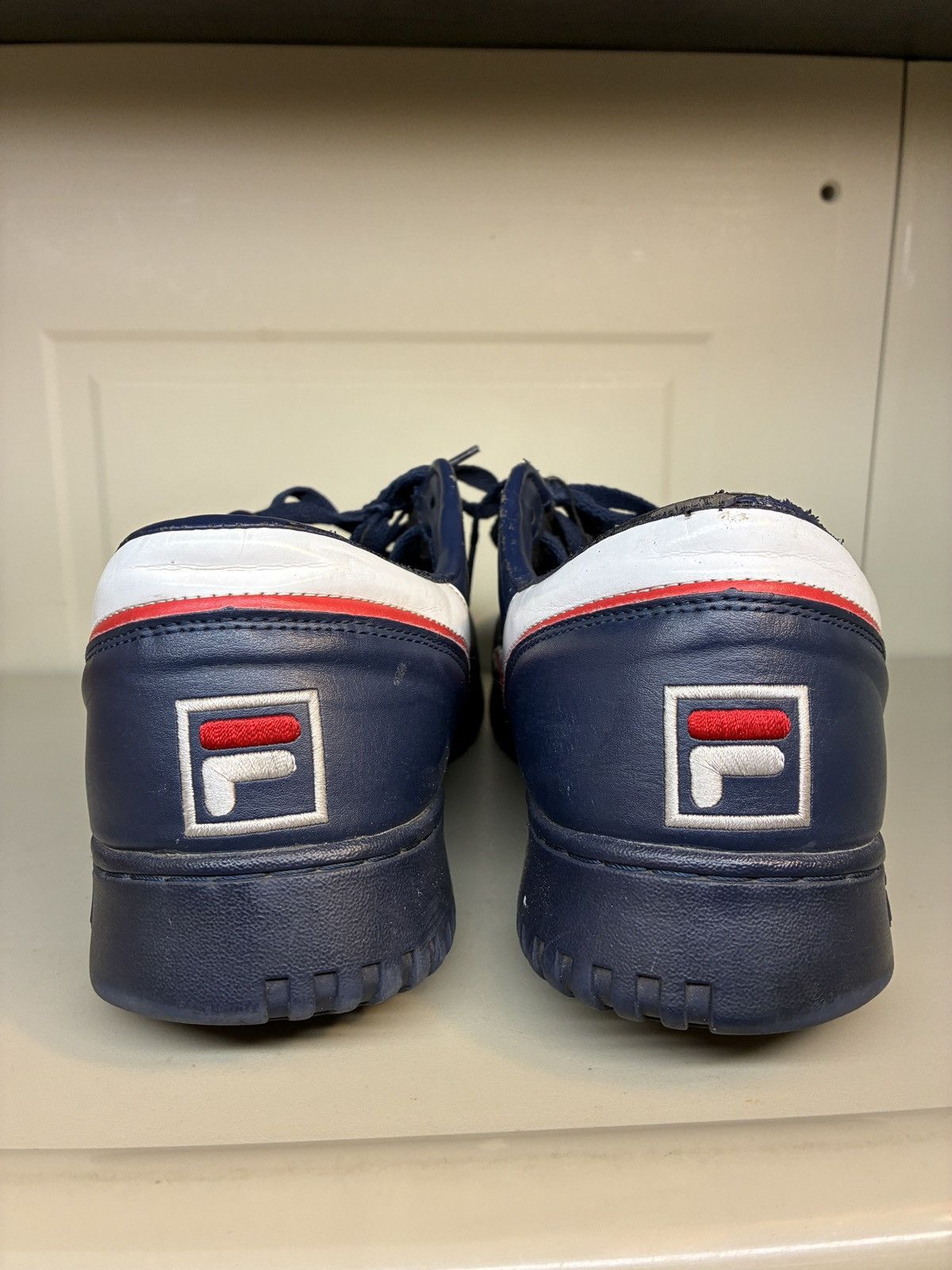 Fila Fila Original Fitness Shoes Mens Sz 13 White Blue Red Low Size US 13 / EU 46 - 3 Thumbnail