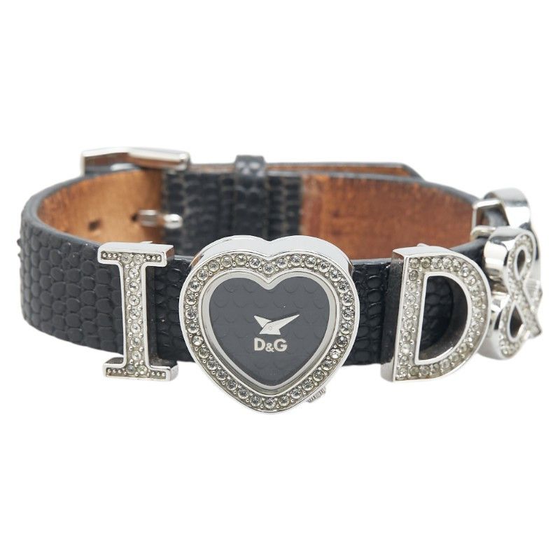 Dolce & Gabbana Dolce&Gabbana TIME I Love D&G Stainless Steel Watch Metal Quartz DW0005 DUTY FREE for USA