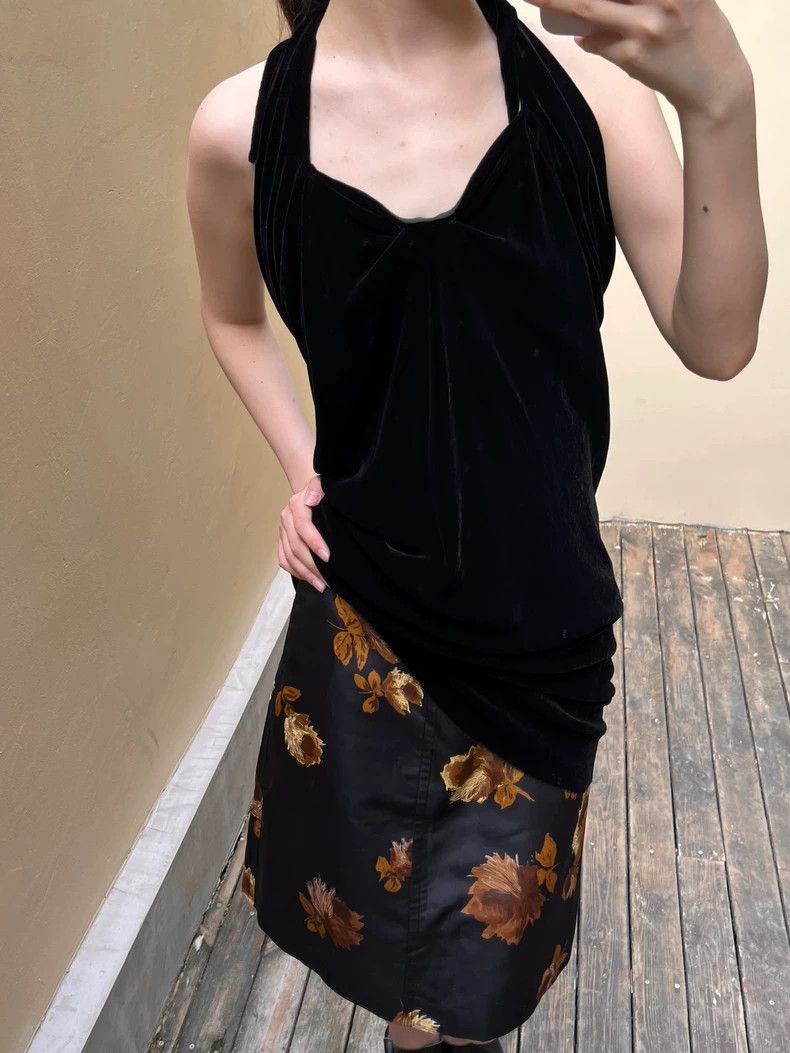 Prada Prada Silk printed short skirt Size 26" / US 2 / IT 38 - 3 Thumbnail