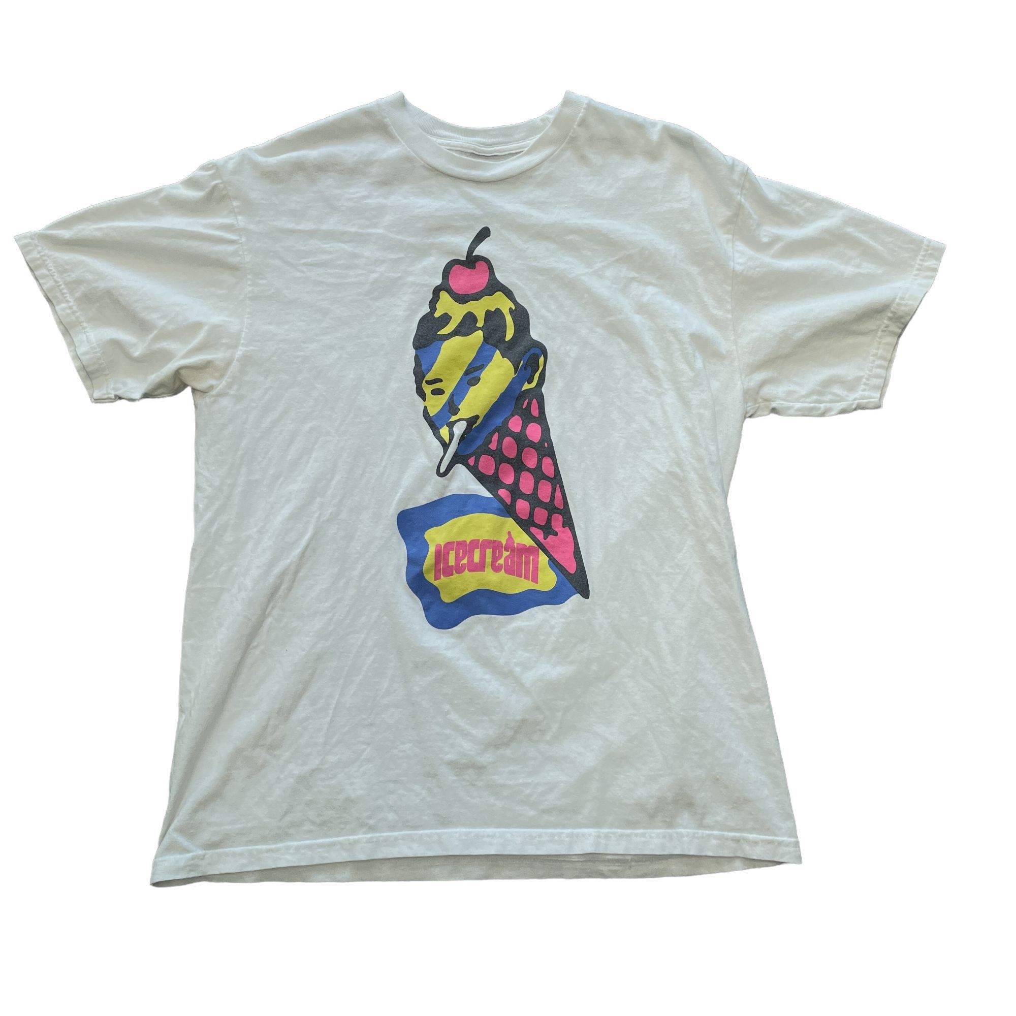 Icecream Pre-Owned Ice Cream Cone White T-Shirt - Size Large Size US L / EU 52-54 / 3 - 1 Thumbnail