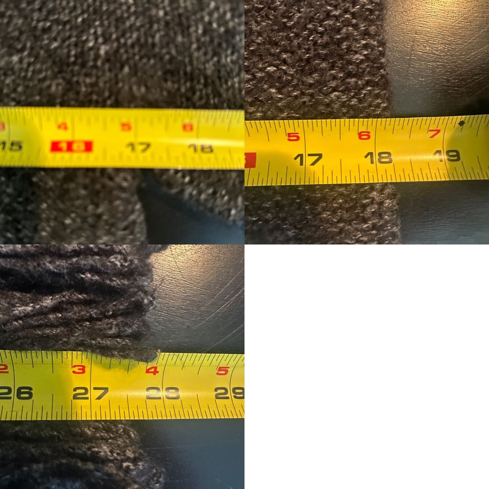 Vintage Marisa Christina Cardigan Women Charcoal Grey Wool Blend Fringe Toggle Knit 3/4 Sleeve Open Front Womens M Fall Winter Spring Knit Style Size M / US 6-8 / IT 42-44 - 8 Thumbnail