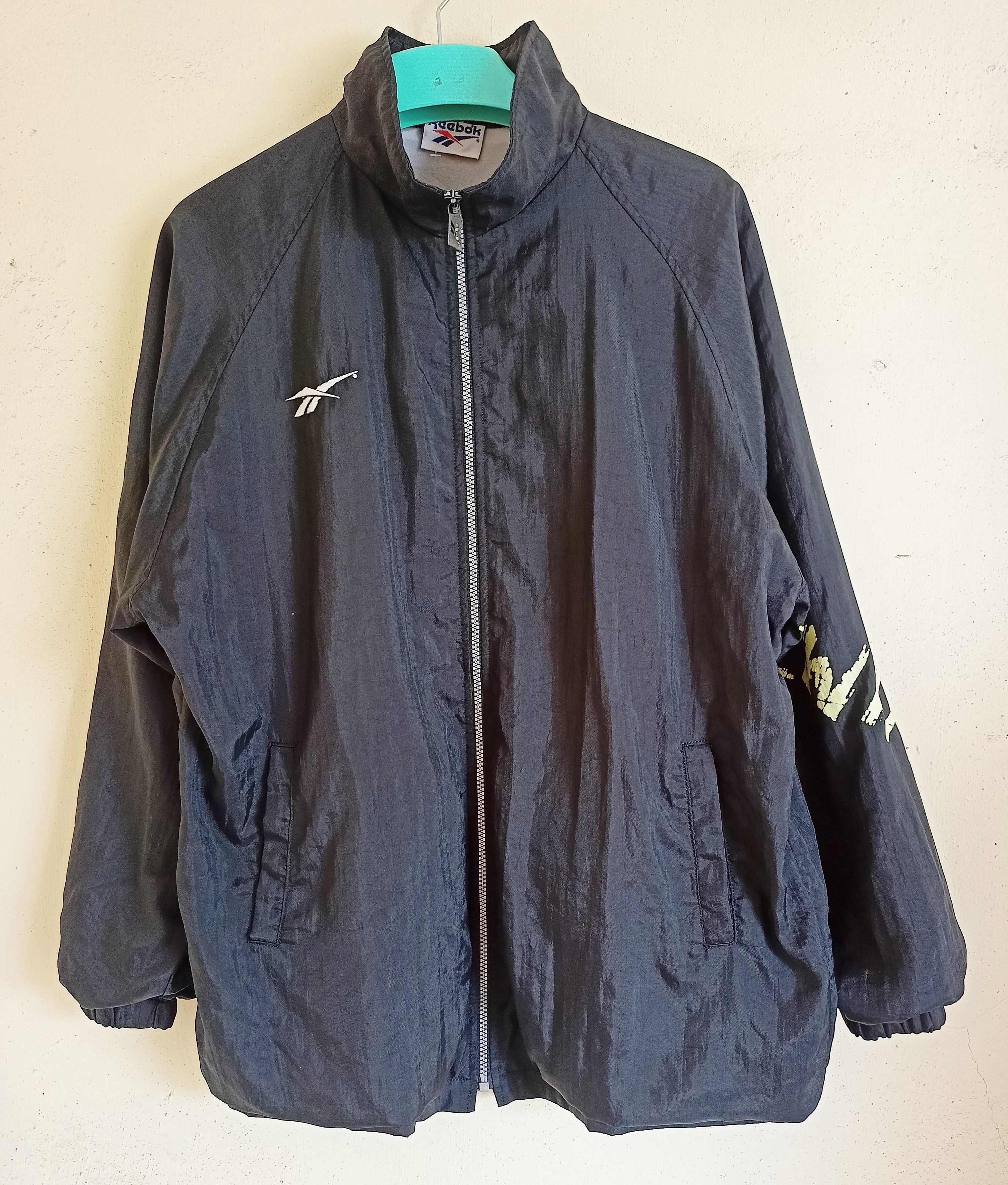 Reebok × Vintage 90s Reebok Sidewinder Nylon Oversized Windbreaker Size US M / EU 48-50 / 2 - 1 Thumbnail