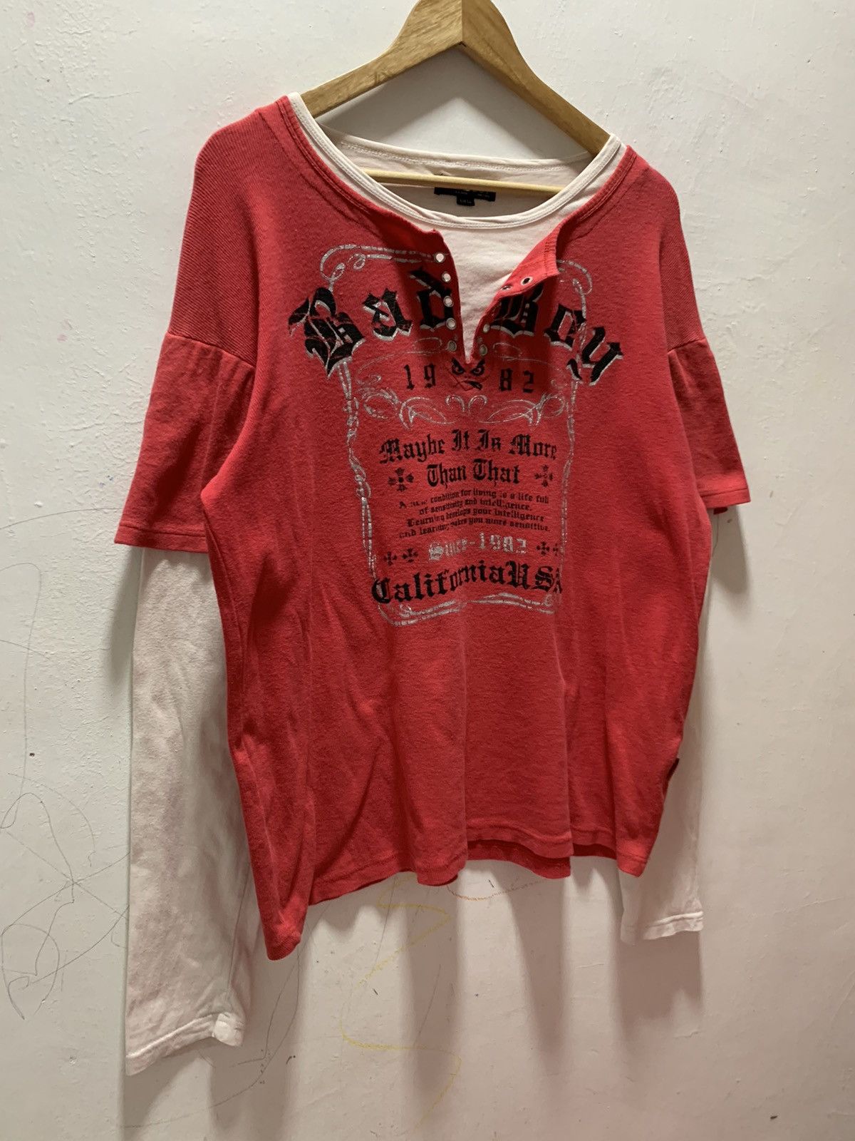 Japanese Brand Badboy Seditionaries Poem Cyber Gothic Punk DoubleLayer Size US XXL / EU 58 / 5 - 6 Thumbnail
