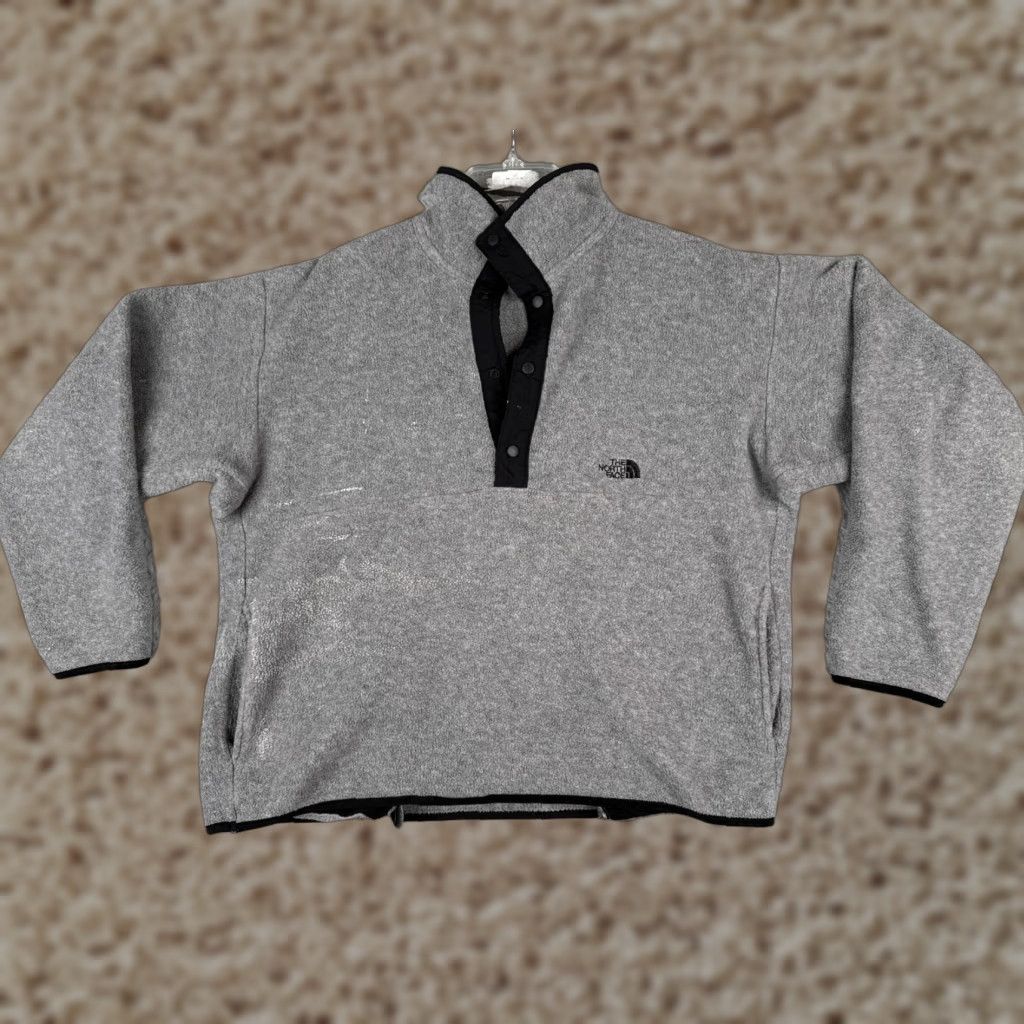 The North Face VINTAGE The North Face Sweater Mens Medium Gray Armadilla 1/2 Button Fleece Poly Size US M / EU 48-50 / 2 - 1 Thumbnail