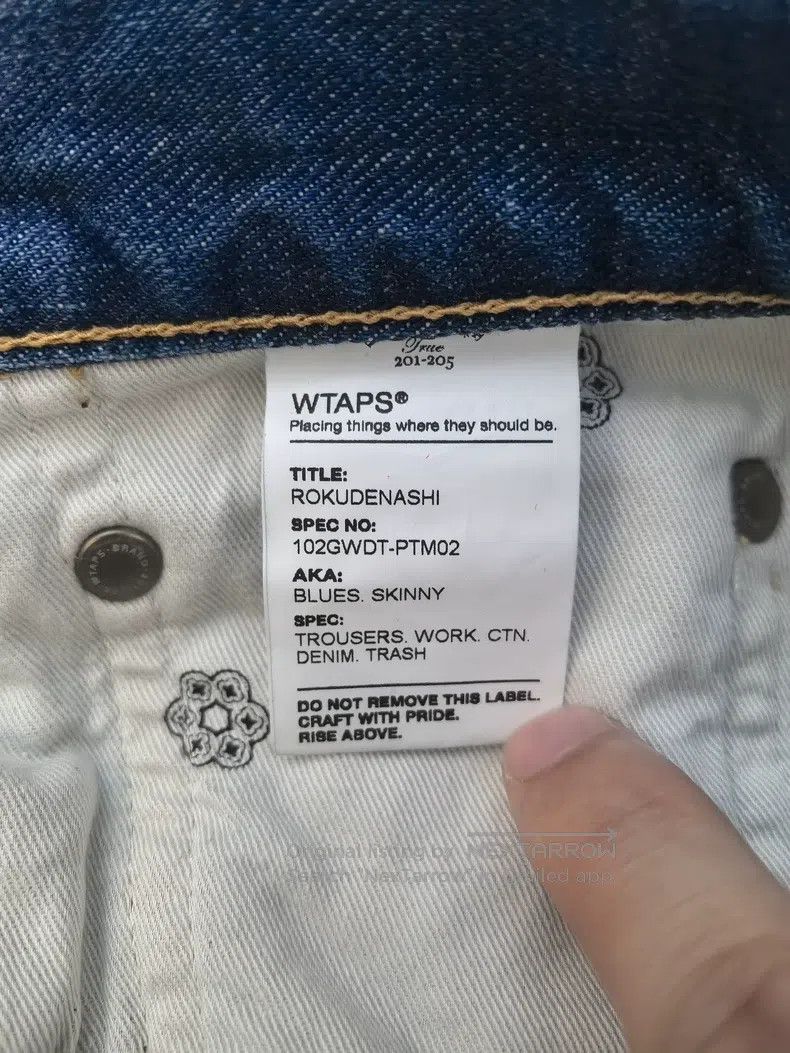 Wtaps Wtaps size L Hand-drawn graffiti wash jeans Size US 39 - 8 Thumbnail