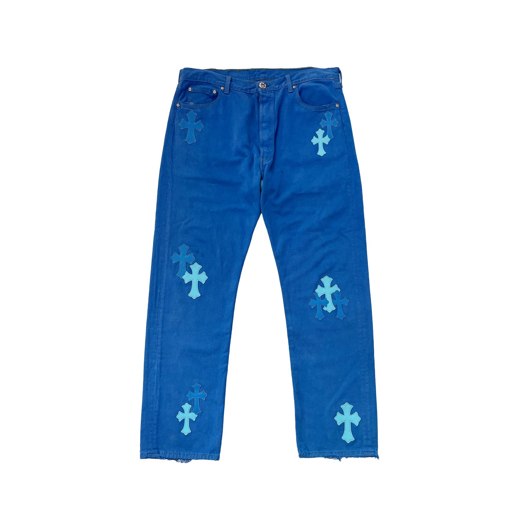 Chrome Hearts Chrome Hearts Levi's London Exclusive Blue Cross Patch Jeans Size 36" / US 14 / IT 50 - 1 Thumbnail