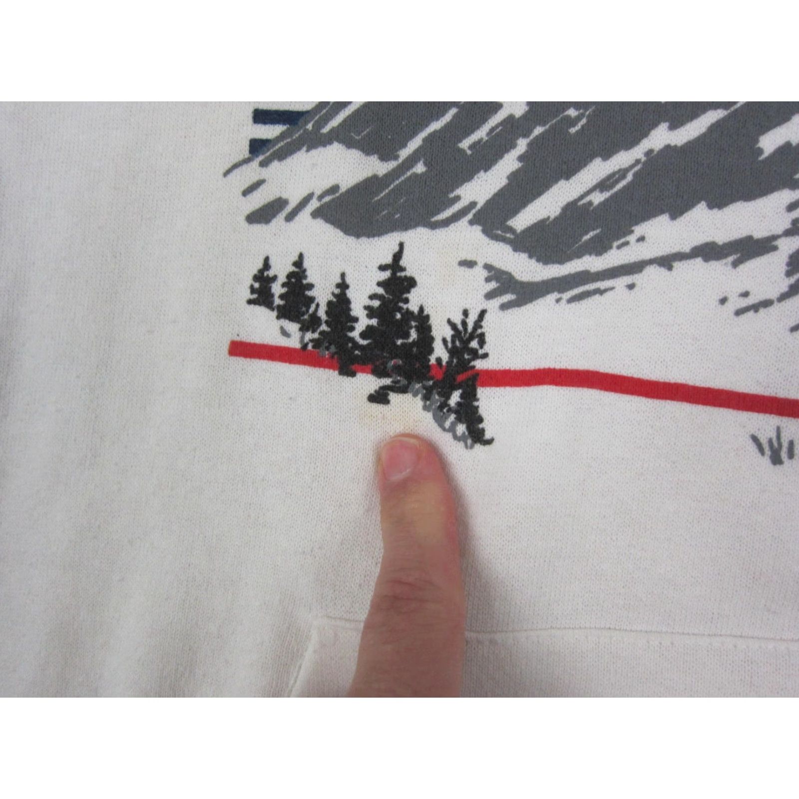 Vintage VINTAGE Diport Silverton Hoodie Mens L White Red 90s USA Made Mountain Ski Pullover Fleece Logo Size US XL / EU 56 / 4 - 5 Thumbnail