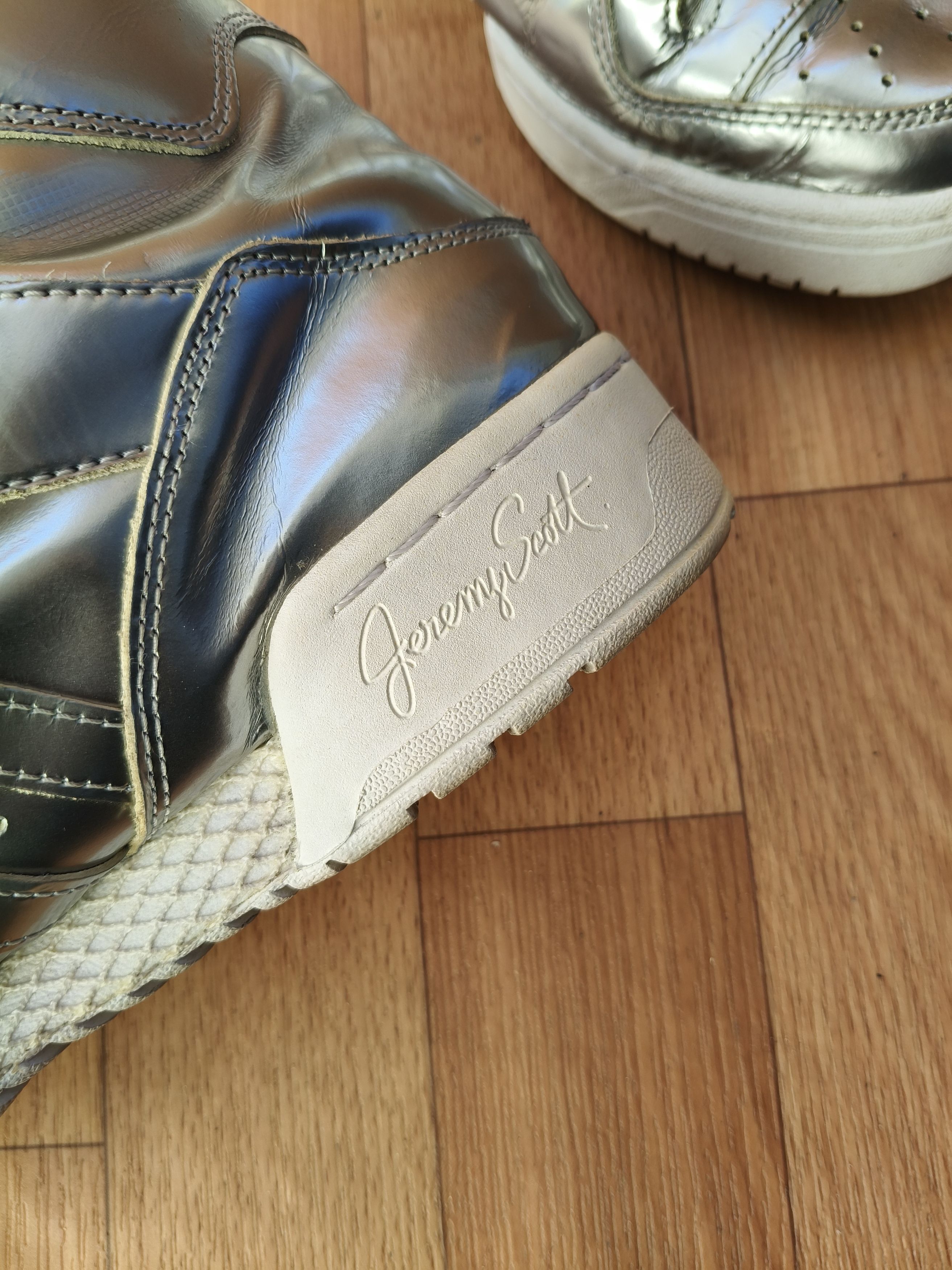 Adidas × Jeremy Scott Jeremy Scott liquid silver sneakers Size US 10 / EU 43 - 11 Thumbnail