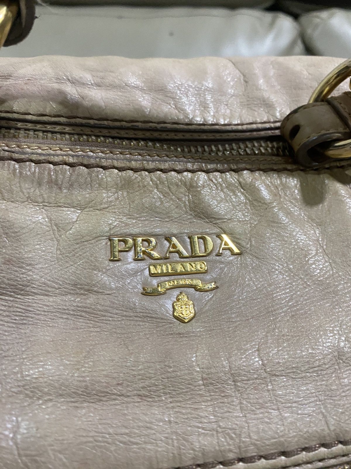 Prada Authentic Prada Saffiano Leather Shoulder Hobo Bag Size ONE SIZE - 10 Thumbnail