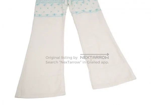 Junya Watanabe Junya Watanabe size M White vintage embroidered floral pan Size 22" - 7 Thumbnail