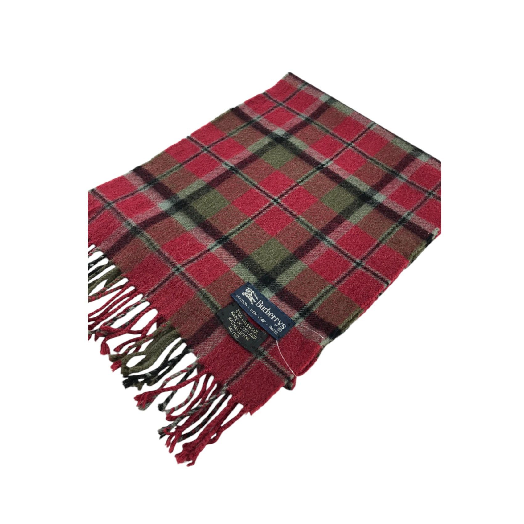 Burberry × Vintage Burberry Scarf / Muffler / Neckwear - WW1371 Size ONE SIZE - 3 Thumbnail