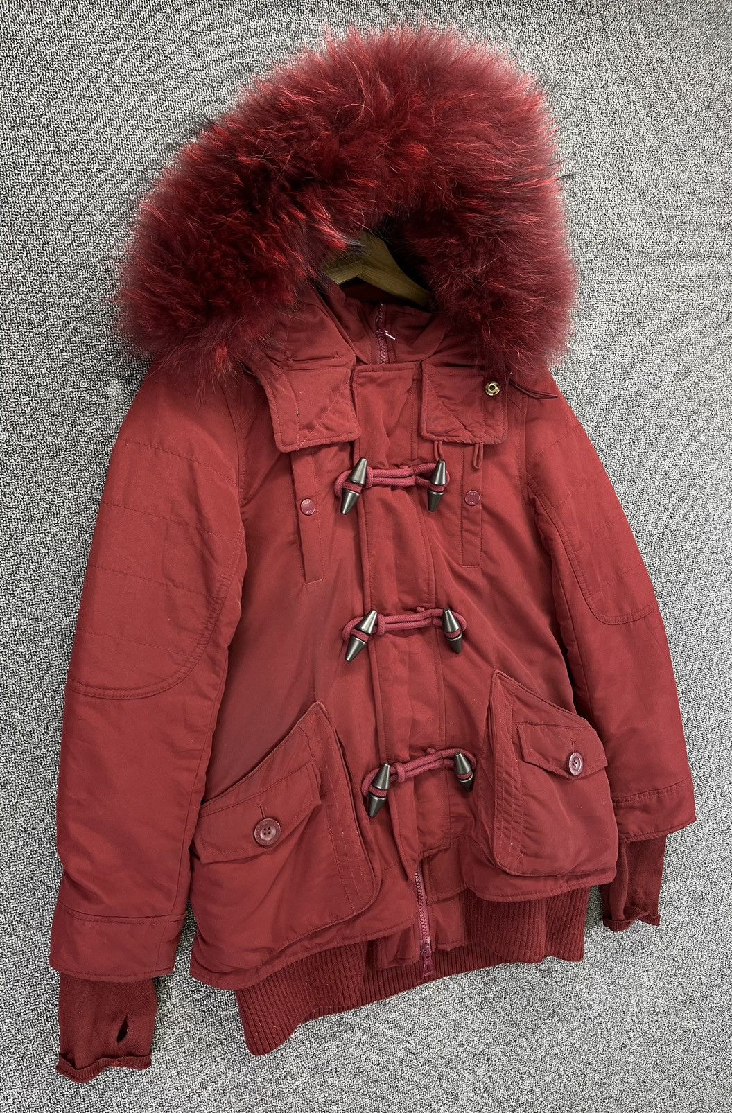 Japanese Brand Vintage SLY Fur Racoon If Six Was Nine Style Punk Jacket Size M / US 6-8 / IT 42-44 - 2 Thumbnail