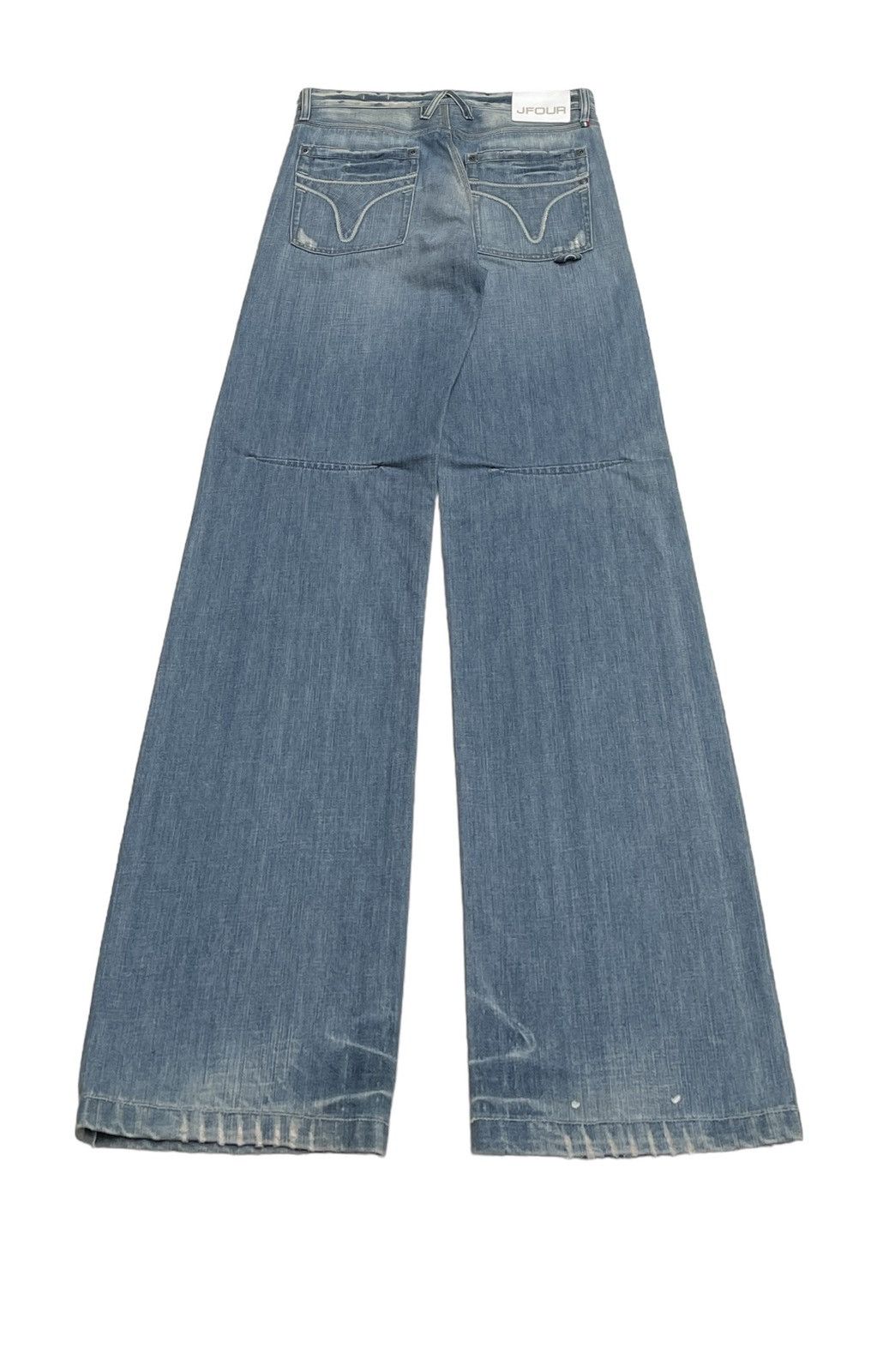 Japanese Brand × Vintage Rare Design Vintage Japanese Brand Jfour Baggy Jeans 2000s Size US 34 / EU 50 - 2 Thumbnail