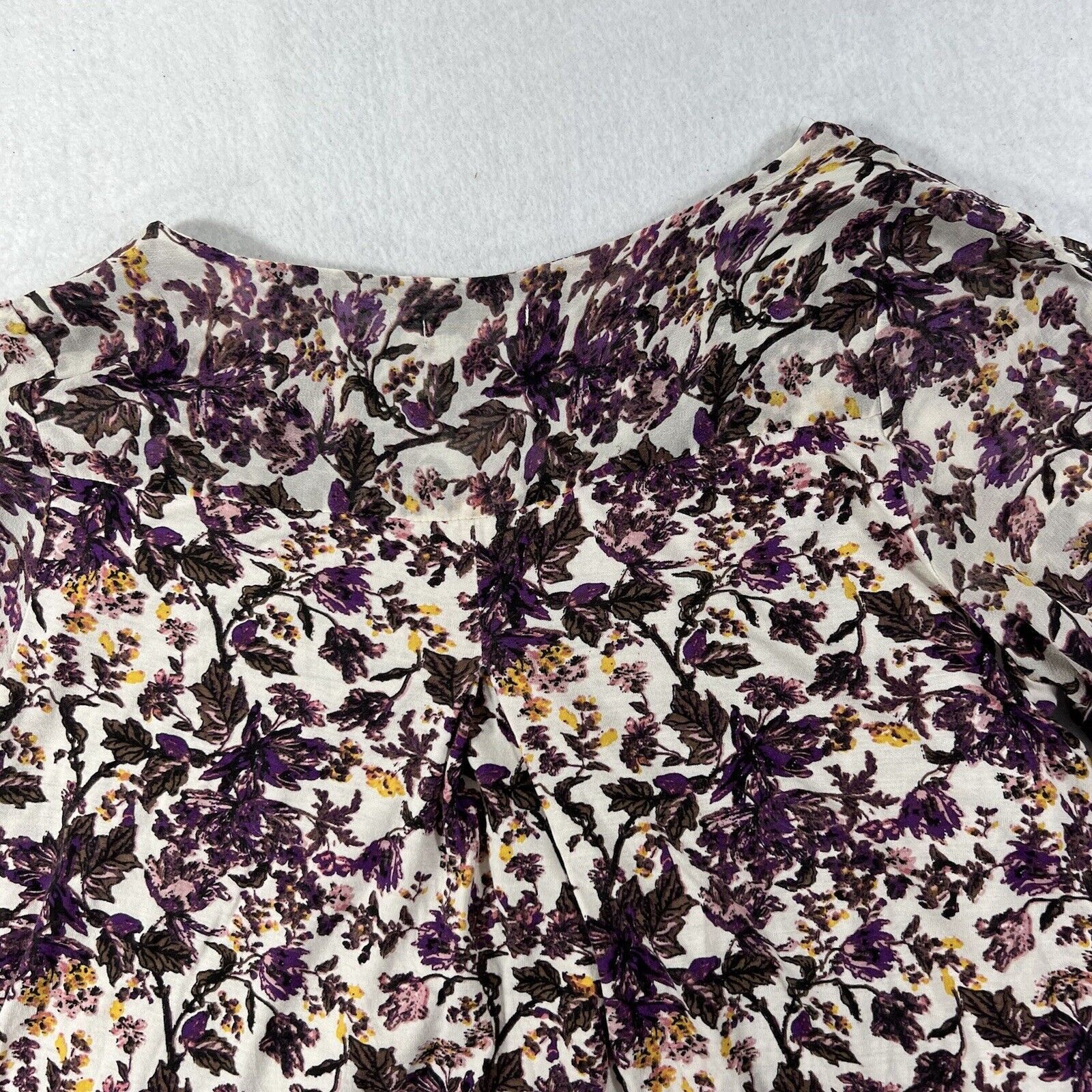 Lucky Brand Lucky Brand Purple Floral Cold Shoulder Layered Top Size XS / US 0-2 / IT 36-38 - 10 Thumbnail