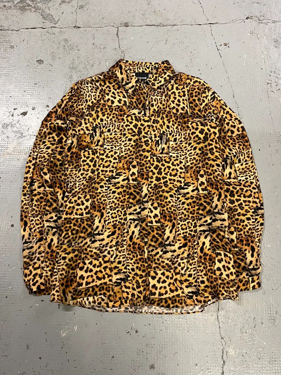Just Cavalli AW2020 Cavalli Leopard Print Silk Savage Shirt Size US S / EU 44-46 / 1 - 3 Thumbnail