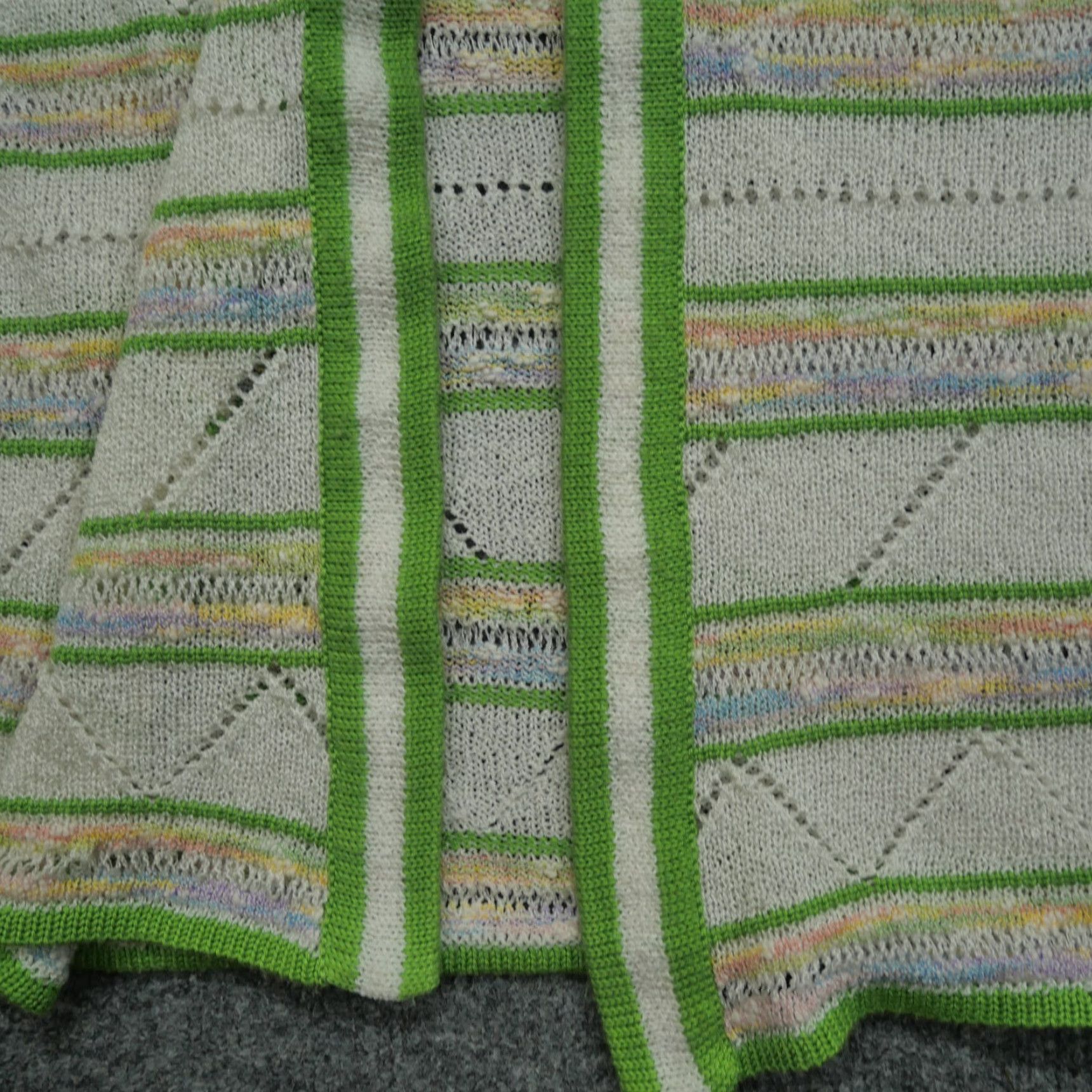 Vintage VINTAGE Banff Sweater Cardigan Womens M Green White Gianni Ferri 70s Size M / US 6-8 / IT 42-44 - 5 Thumbnail