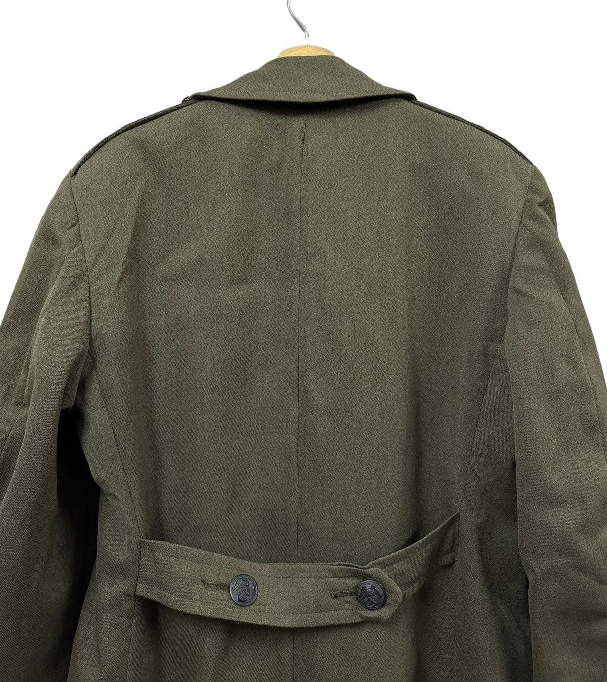 Vintage Vtg🔥60’s USMC Marine Cops Trench Overcoat Seige Green Jacket Size US M / EU 48-50 / 2 - 13 Thumbnail