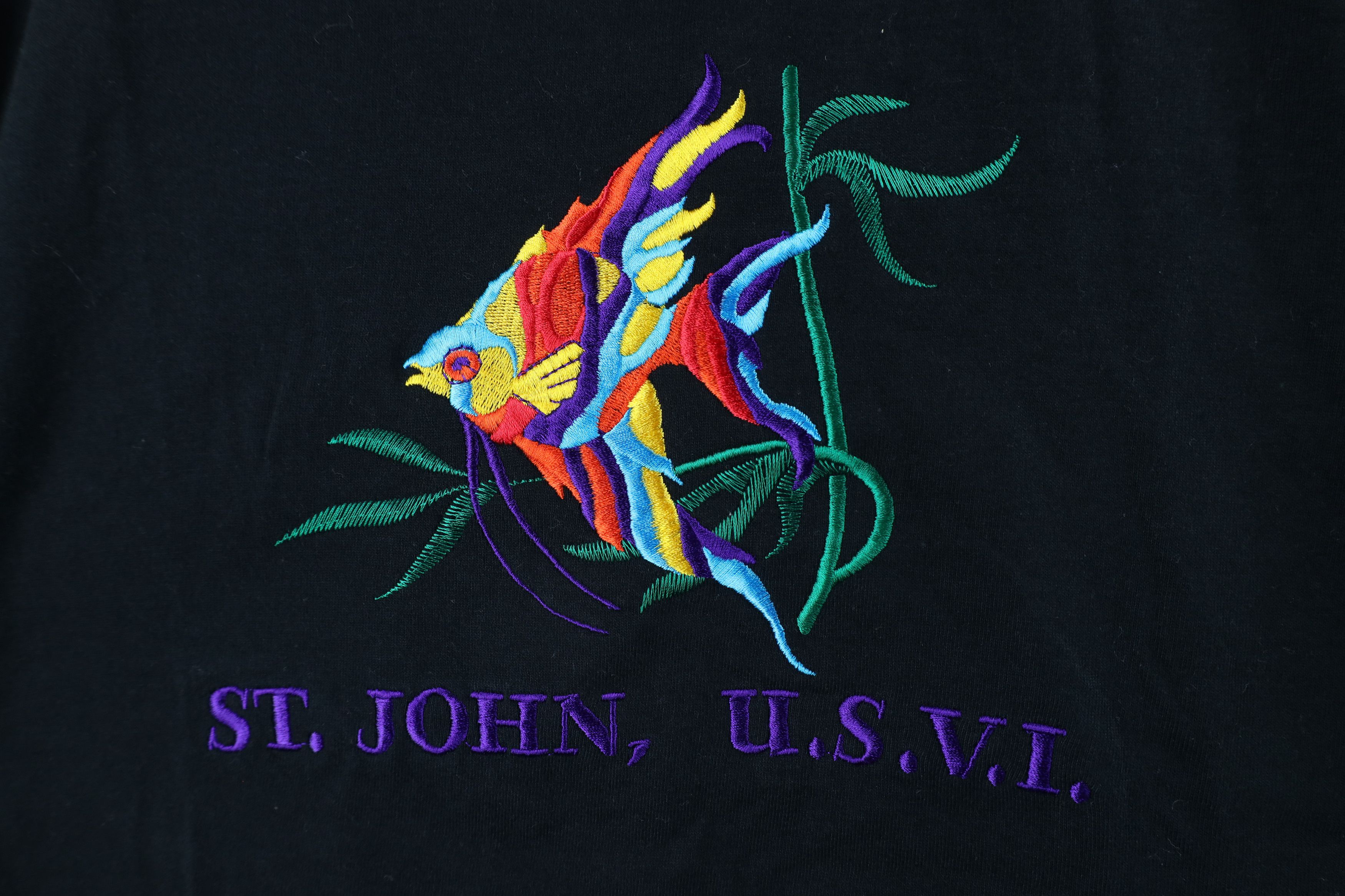 Vintage Vintage 90s Out St John Virgin Islands Rainbow Fish T-Shirt Size US M / EU 48-50 / 2 - 4 Thumbnail