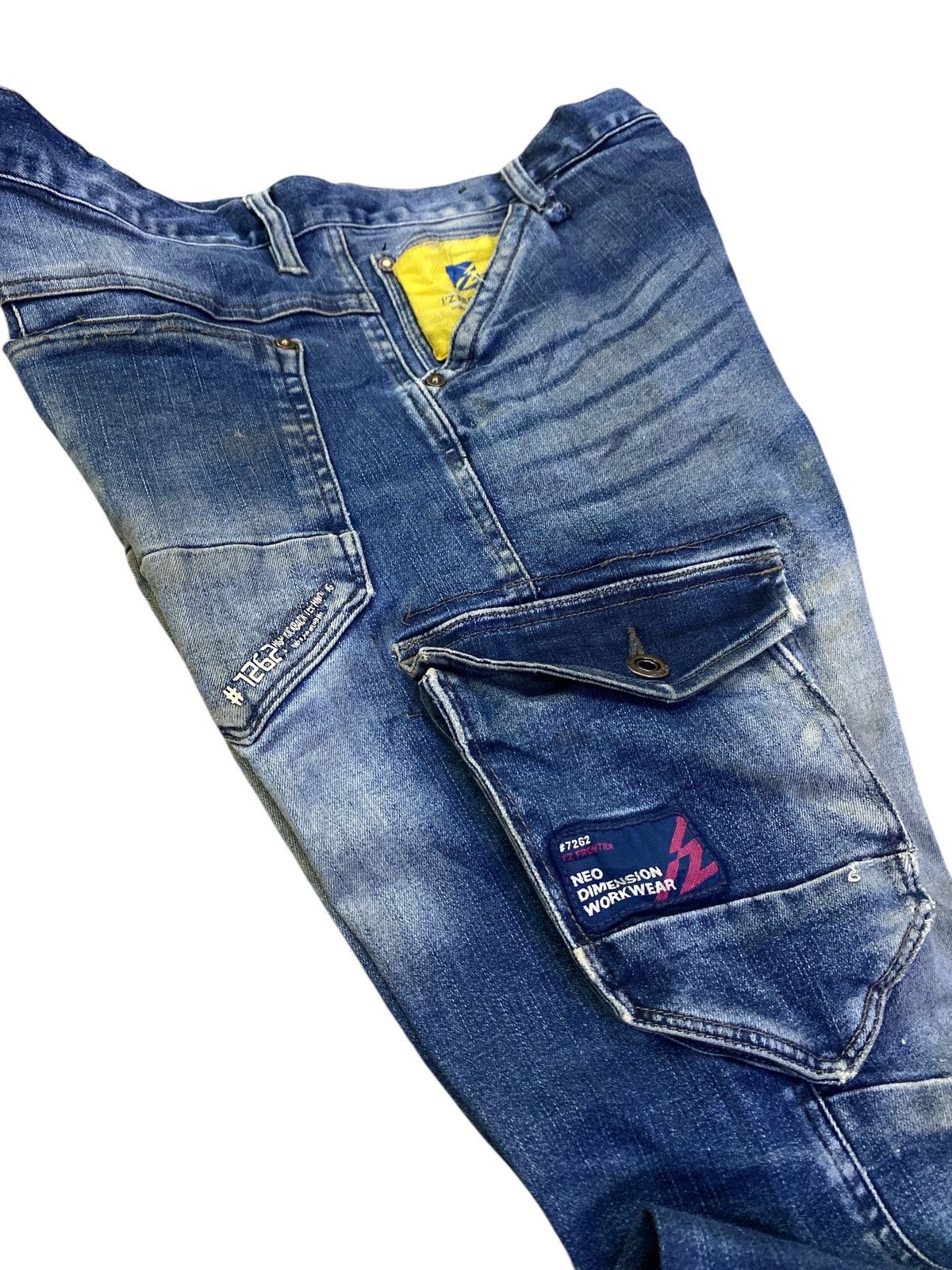 FRONTEER × Japanese Brand I.Z Fronteer Workwear Heavy Cargo Denim Size US 31 - 17 Thumbnail