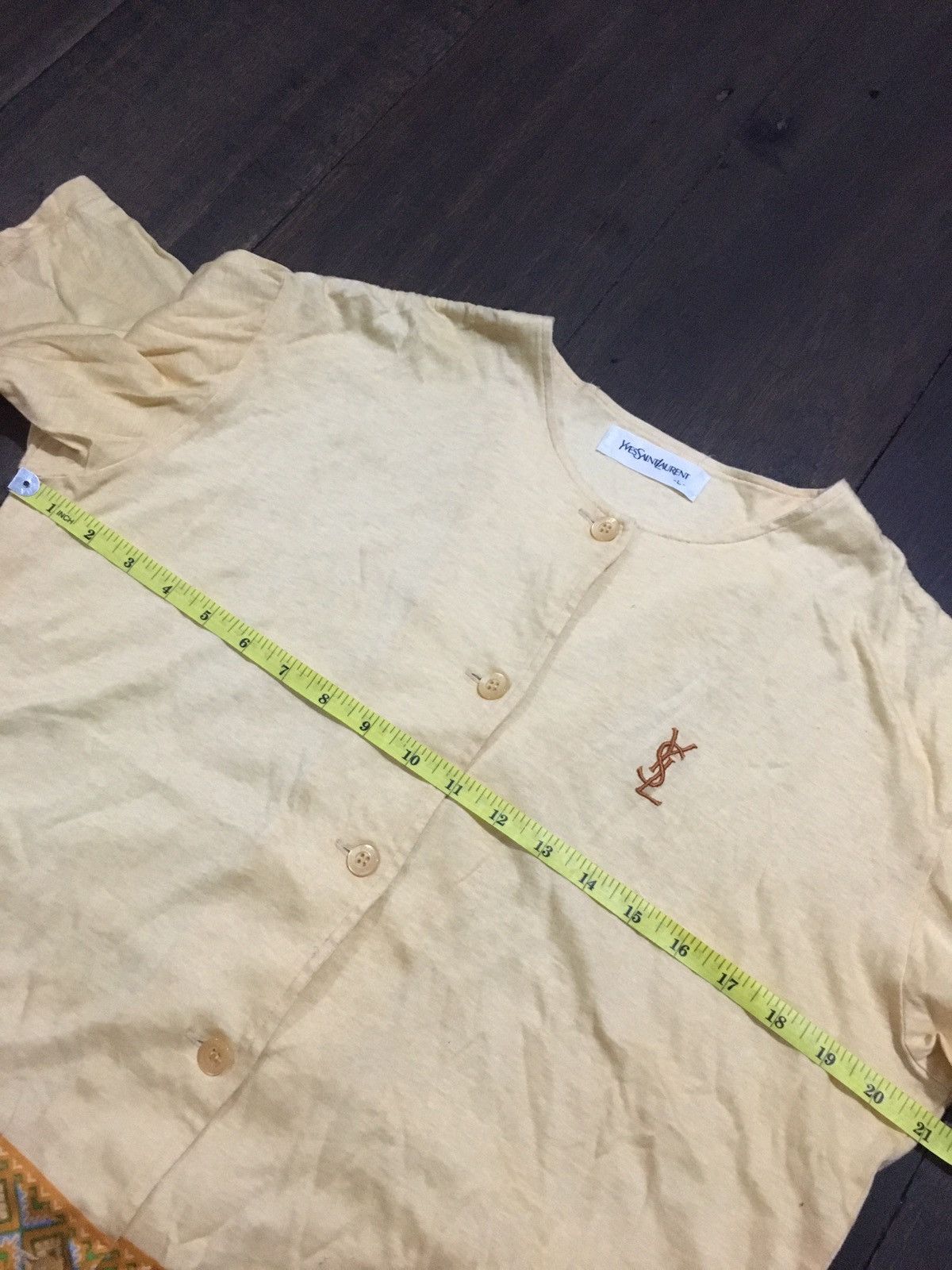 Vintage × Yves Saint Laurent VTG YVES SAINT LAURENT TEES BUTTON Size US L / EU 52-54 / 3 - 11 Thumbnail
