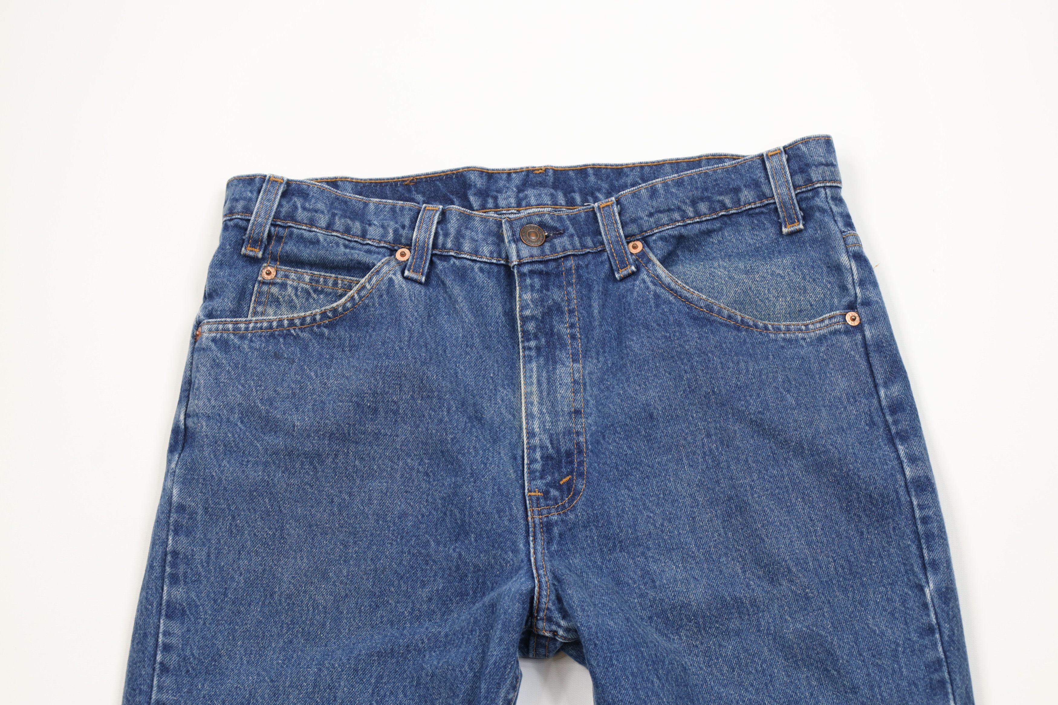 Levi's Vintage 90s Levis 517 Orange Tab Wide Leg Bootcut Jeans USA Size US 34 / EU 50 - 2 Thumbnail