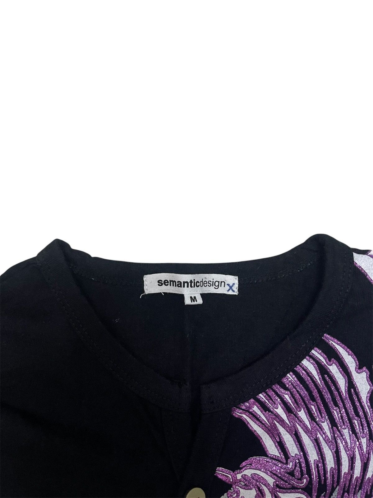 semanticdesign Vintage Semantic Design Sukajan Overprint Henley Tee Size US M / EU 48-50 / 2 - 9 Thumbnail