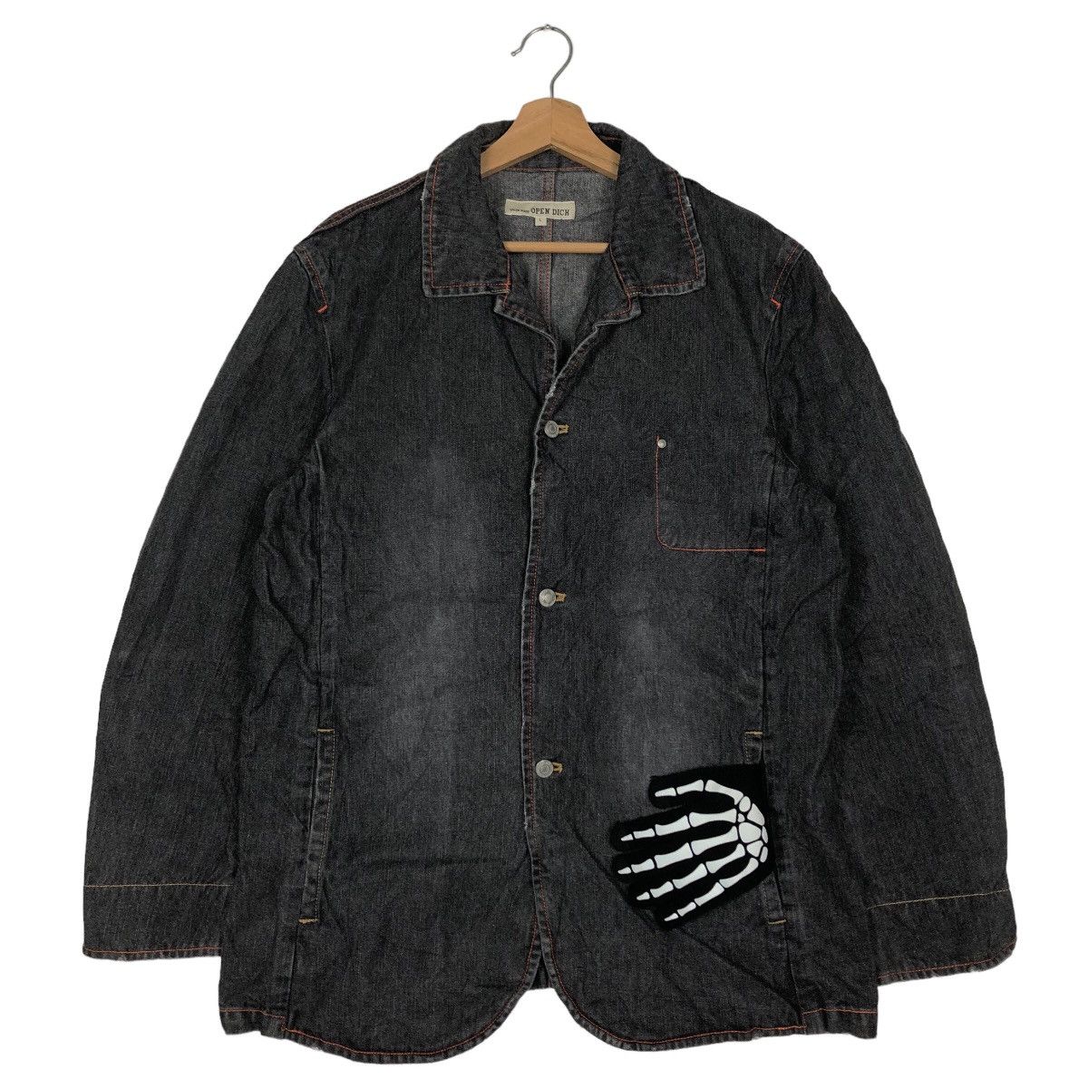 Japanese Brand 🔥90’s Denim Work Jacket Union Made Open Dich Sugar Cane Size US L / EU 52-54 / 3 - 2 Thumbnail