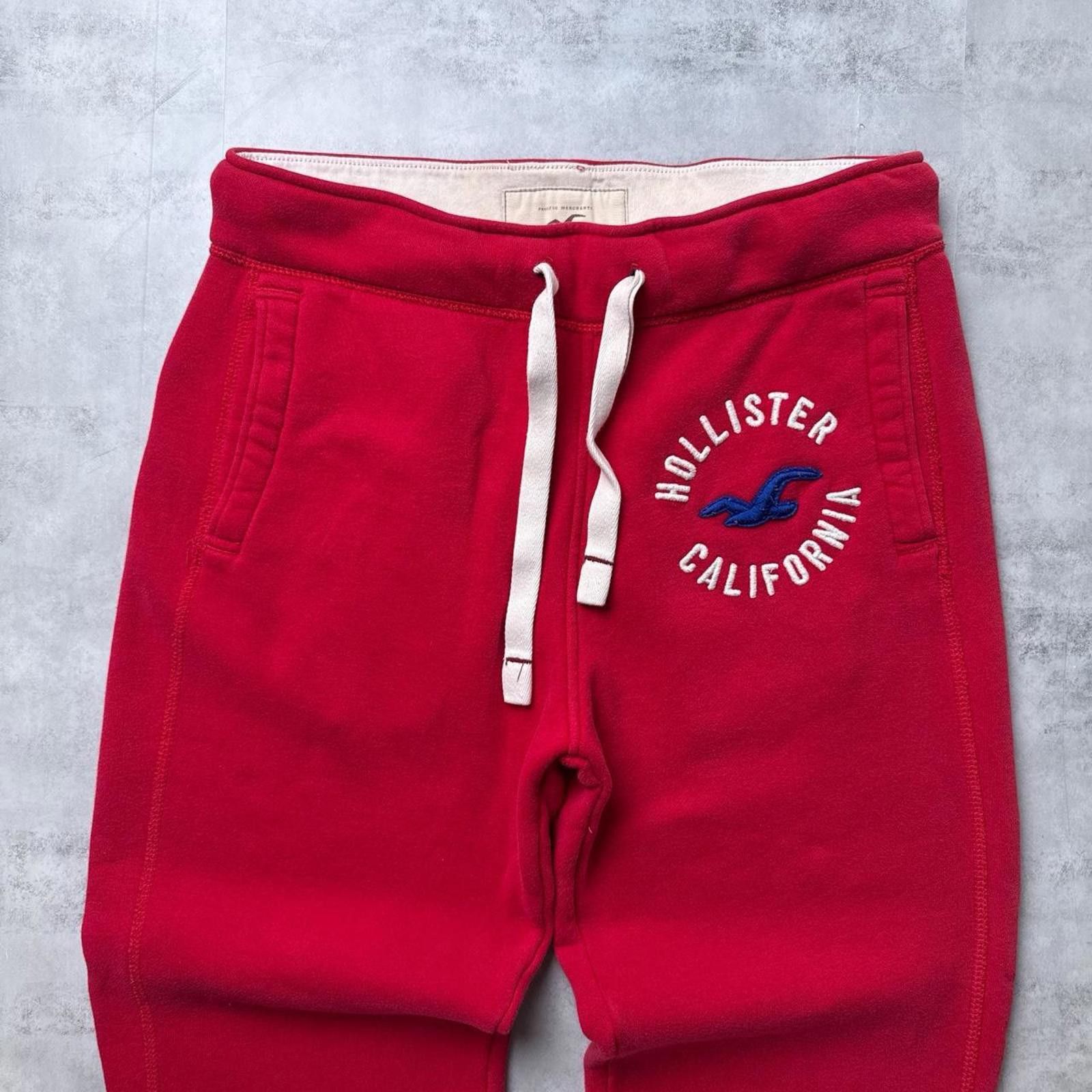 Other Y2K Hollister 00s Red Sweatpants Size 28" / US 6 / IT 42 - 2 Thumbnail