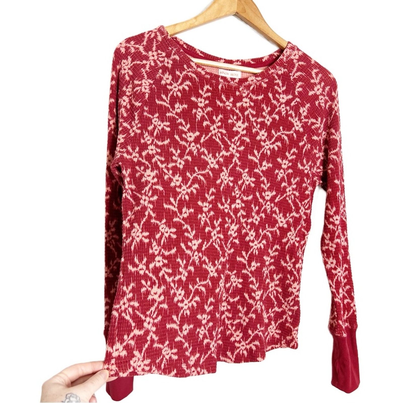 Target Basics New with Tag Women’s Knox Rose Floral Thermal Long Sleeve Size M / US 6-8 / IT 42-44 - 5 Thumbnail