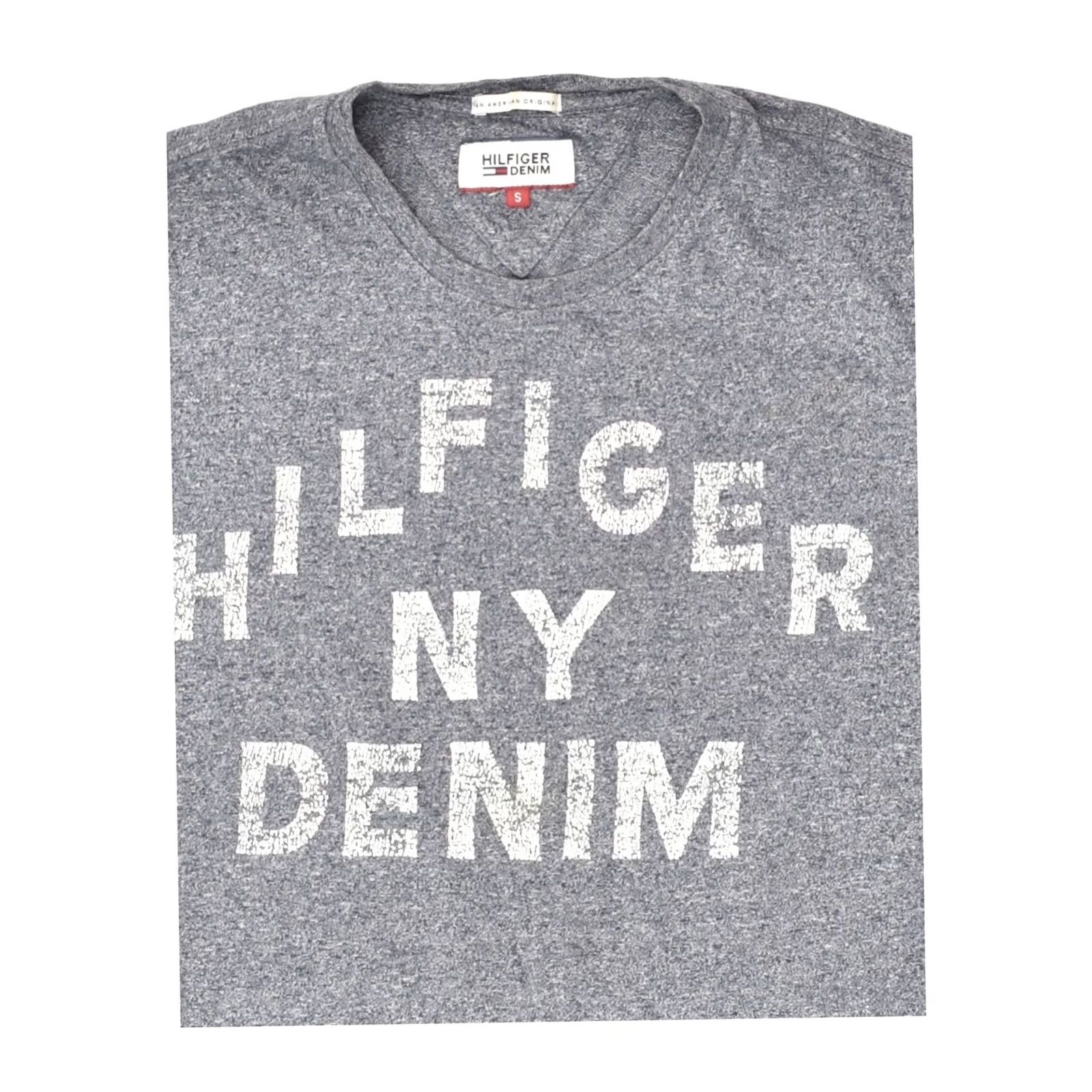 Tommy Hilfiger Shirt Adult Small Grey Graphic Cotton Mens, Men's — image 3 of 3