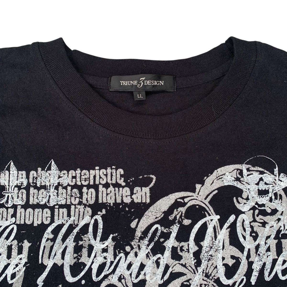14th Addiction × If Six Was Nine × Japanese Brand Ifsixwasnine Style 2000’s Triune 3 Design Poem Y2K Tshirt Size US L / EU 52-54 / 3 - 2 Thumbnail