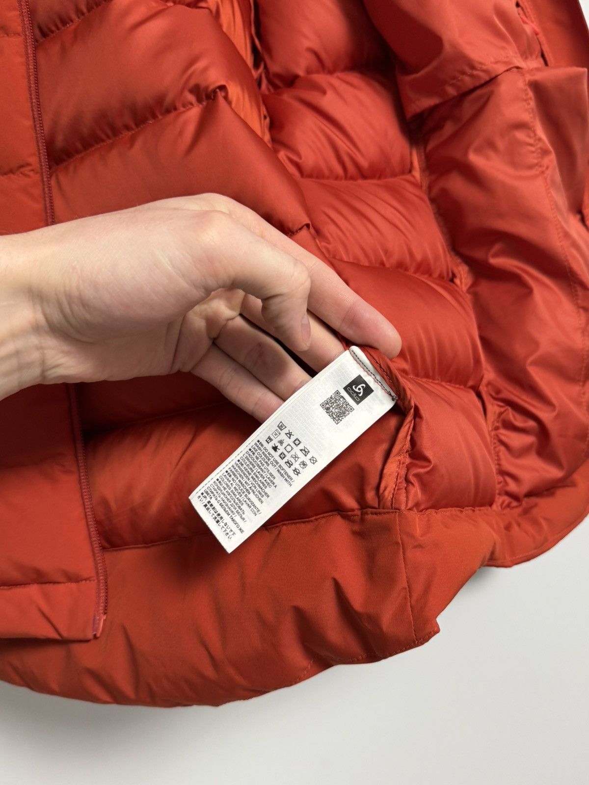 Odlo Down Jacket Red Hooded Puffer Winter Outdoor Men’s