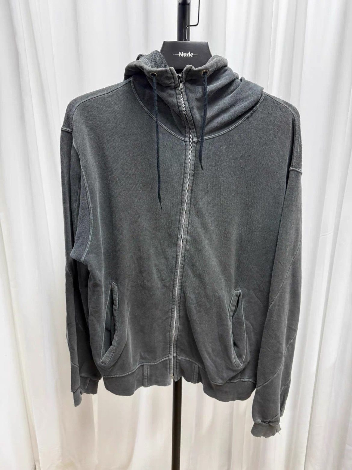 Undercover Undercover 96ss distressed heavy washed hoodie-