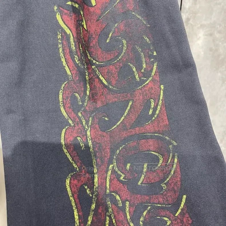 Balenciaga Balenciaga size XXS Flame Text Washed Distressed Sweatpant Size US 27 - 4 Thumbnail