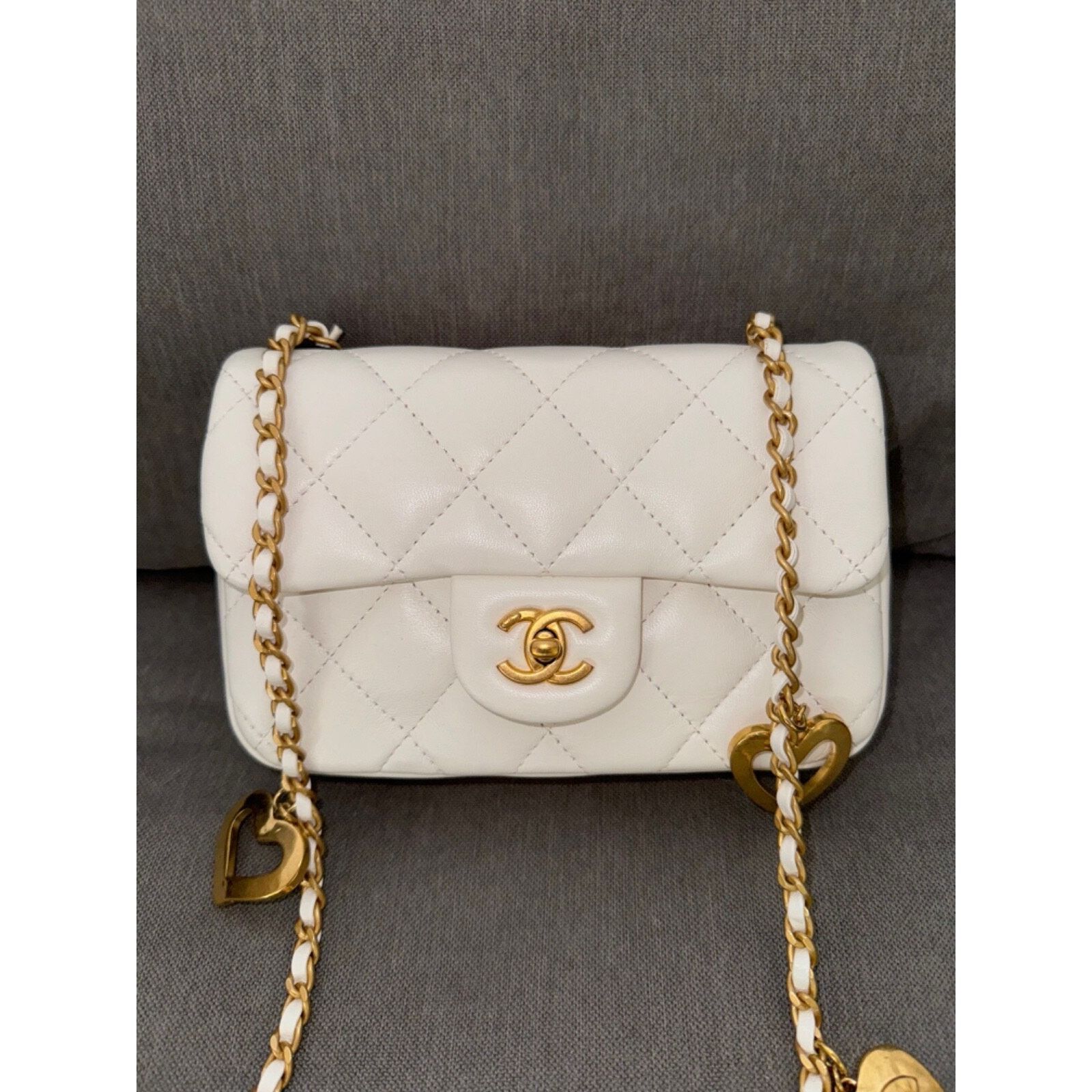 Chanel Chanel Mini Flap Open Heart Gold Logo Shoulder Crossbody Bag Size ONE SIZE - 5 Thumbnail