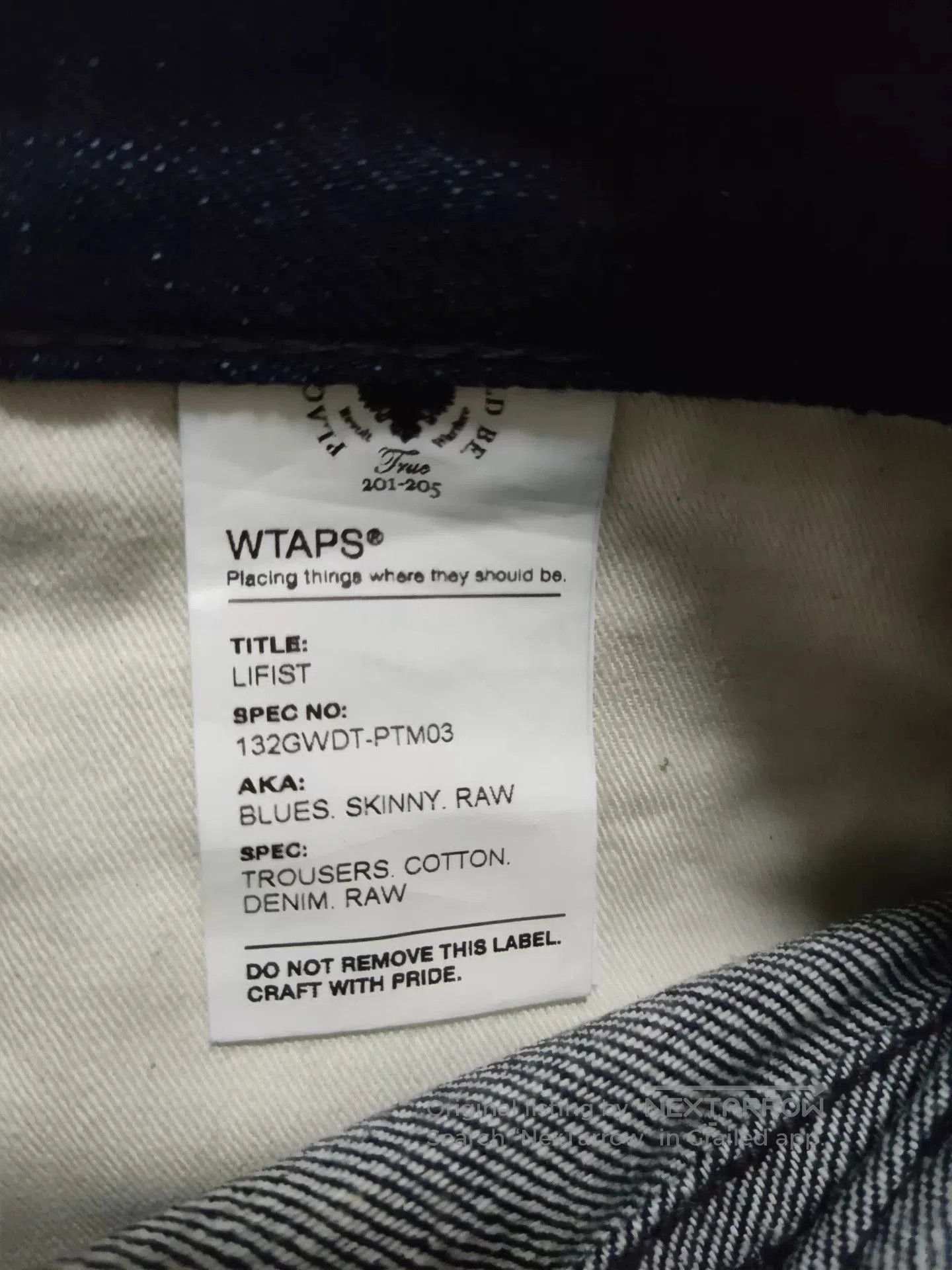 Wtaps WTAPS 13AW Skinny Raw Denim Jeans. Size US 30 / EU 46 - 4 Thumbnail