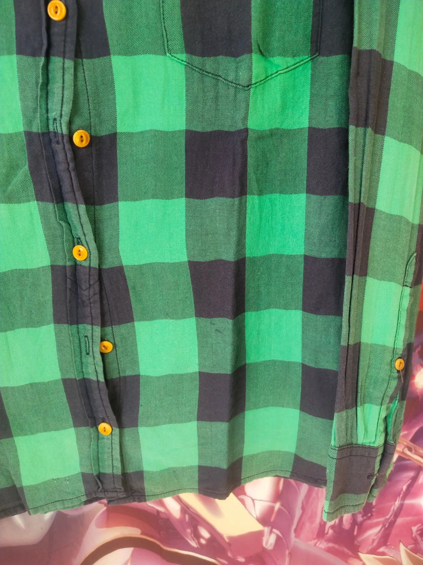 J.Crew J.Crew Green Plaid Flanel Shirt Size US M / EU 48-50 / 2 - 3 Thumbnail