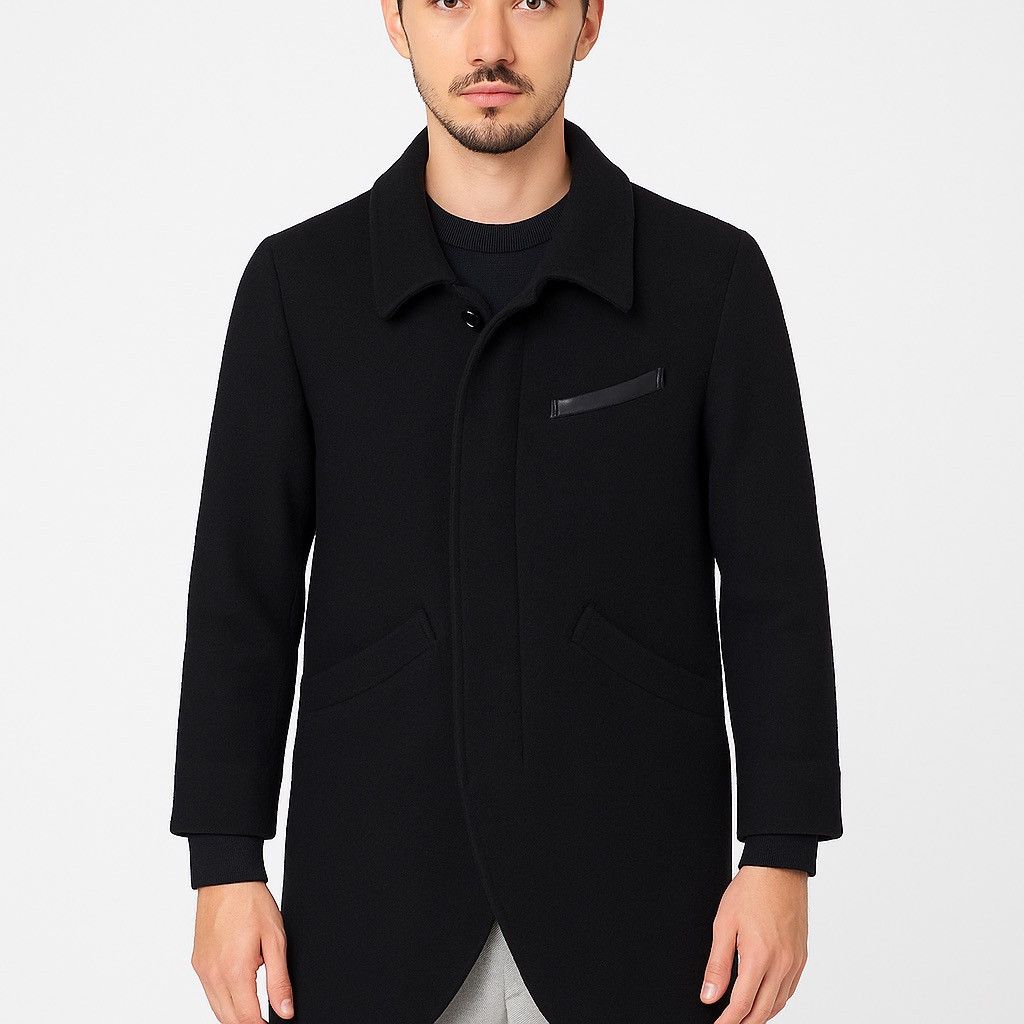 Diet Butcher Slim Skin Vintage Diet Butcher Slim Skin Black Wool Blend Coat Size US S / EU 44-46 / 1 - 3 Thumbnail